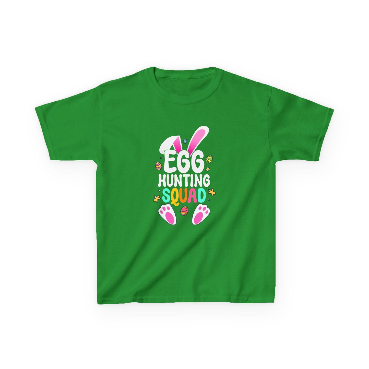 Irish Green Egg Hunting Squad Kids Tee | Matching Easter Shirt for Families