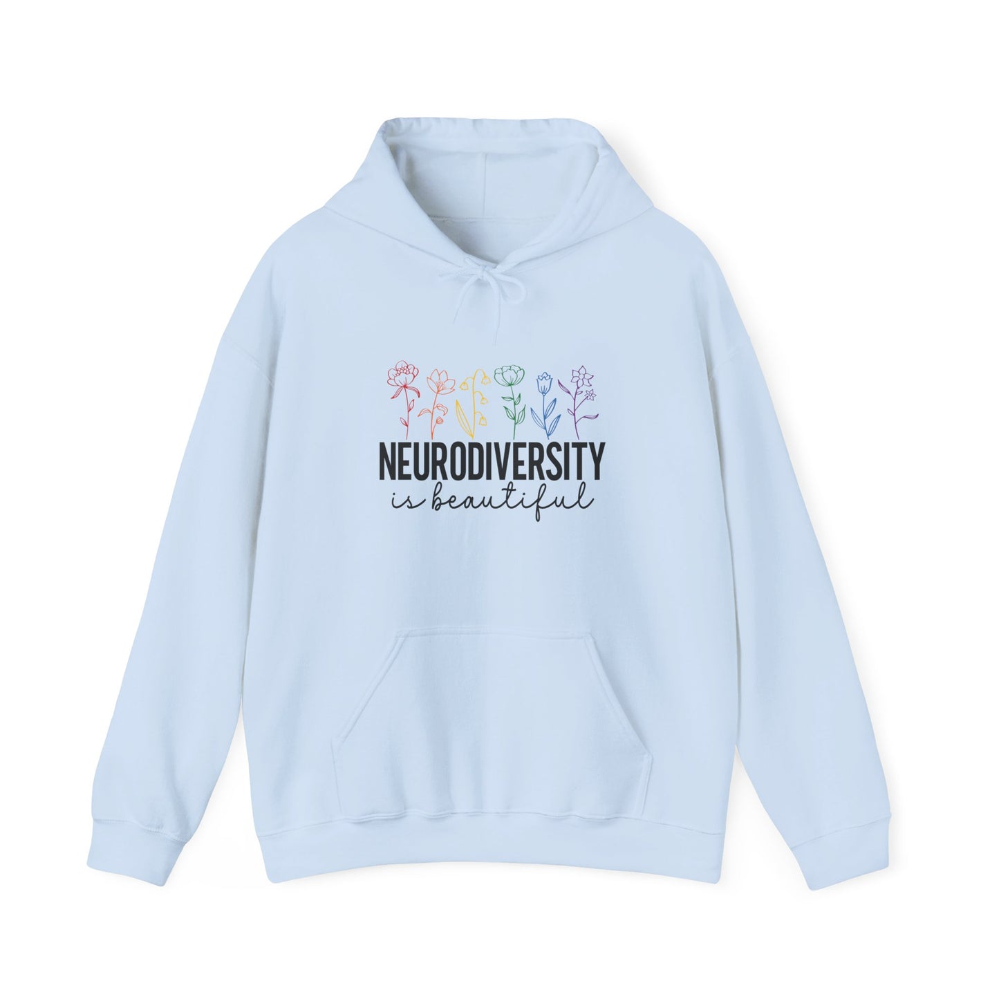 Hoodie NEURODIVERSITY is Beautiful Hoodie – Floral Autism Awareness Hoodie