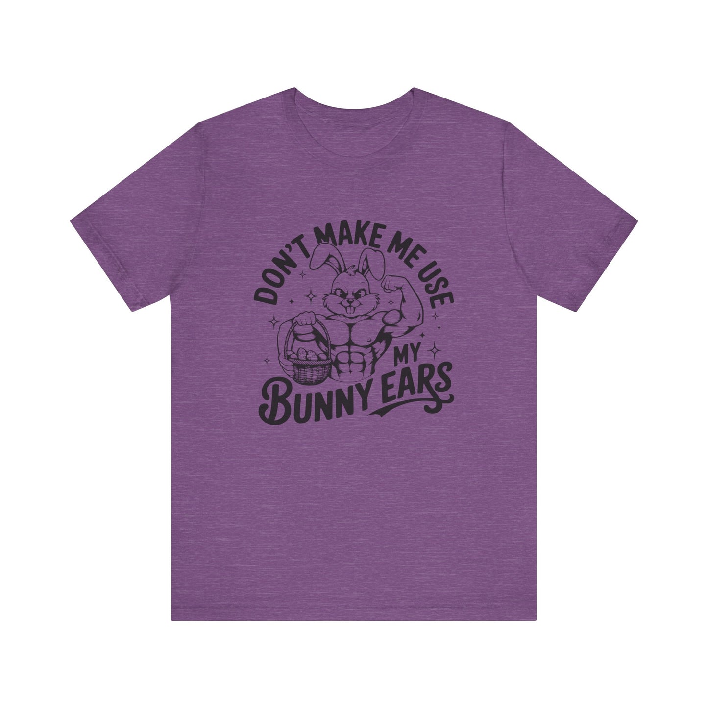 Heather Team Purple Easter Fitness Shirt – Bunny Gains No Days Off Unisex Tee