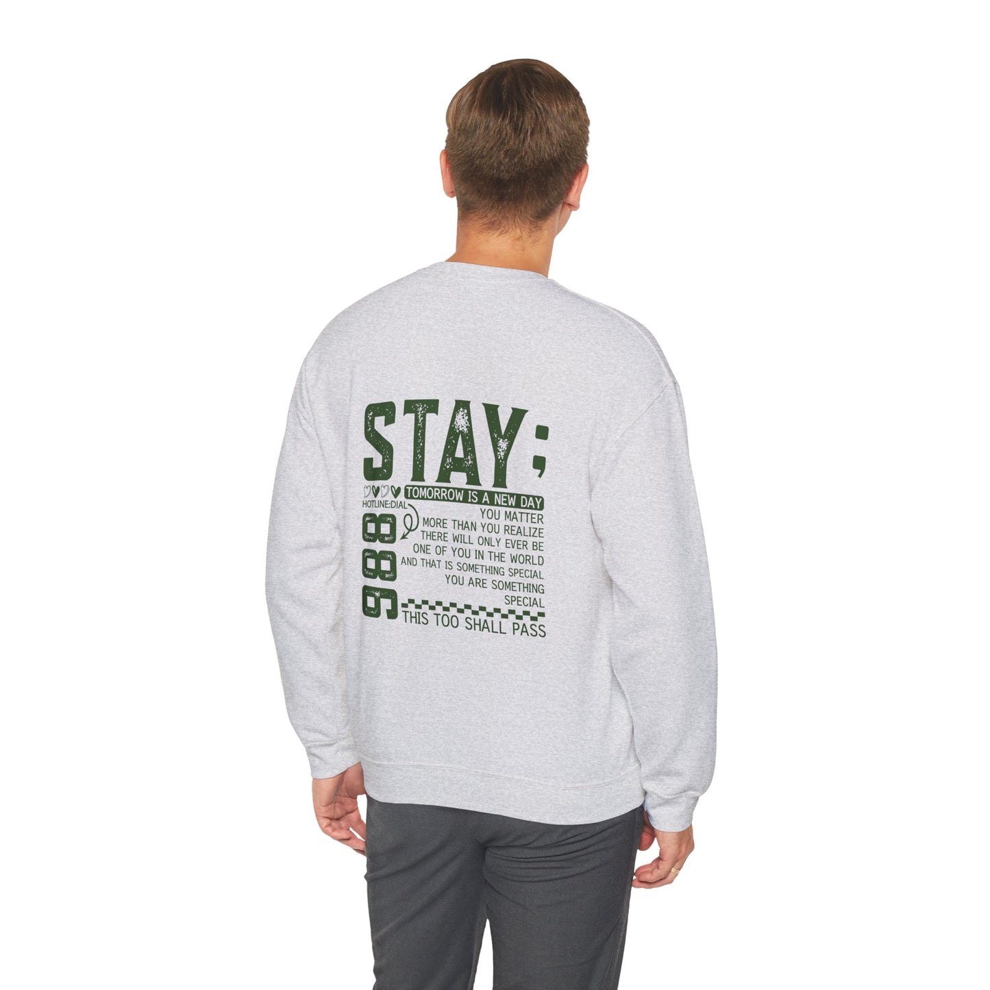 Stay, You Matter – Mental Health Sweatshirts for Men & Women