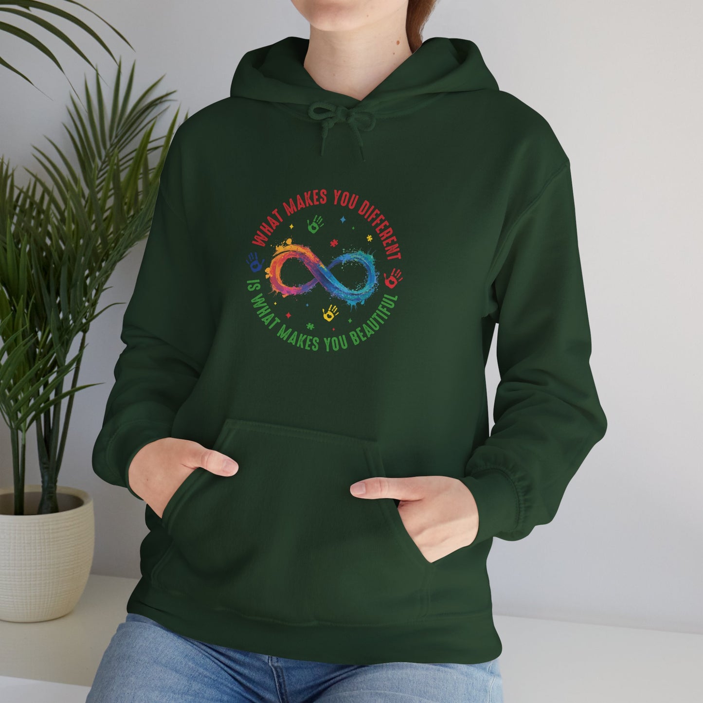 WHAT MAKES YOU DIFFERENT Hoodie – Colorful Neurodiversity Sweatshirt