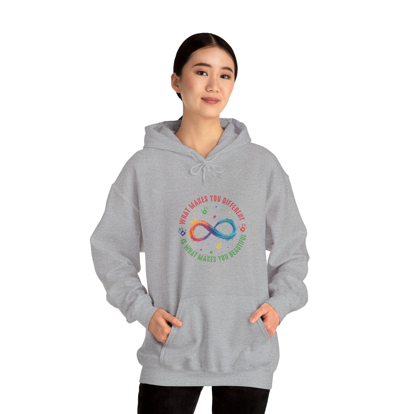 WHAT MAKES YOU DIFFERENT Hoodie – Colorful Neurodiversity Sweatshirt