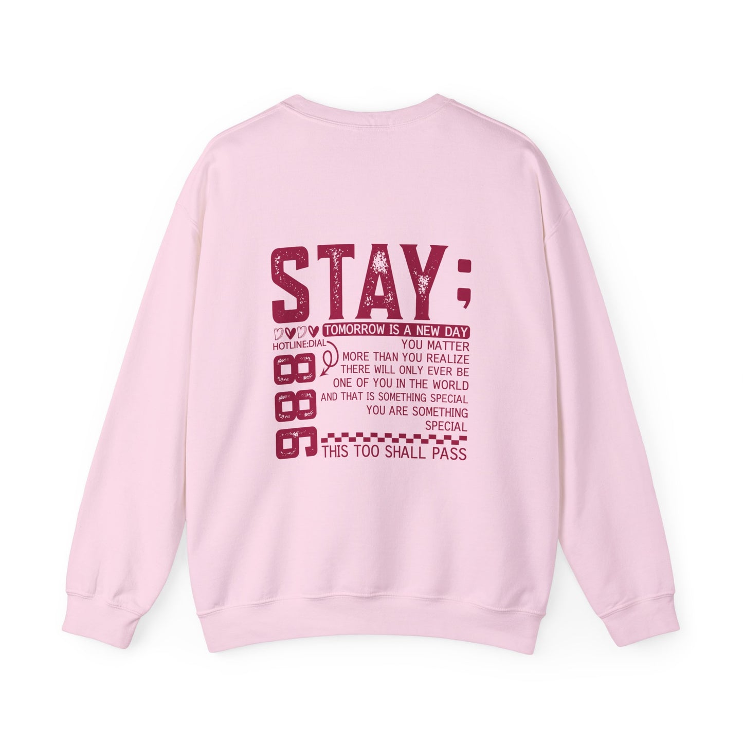 Stay, You Matter – Mental Health Sweatshirts for Men & Women
