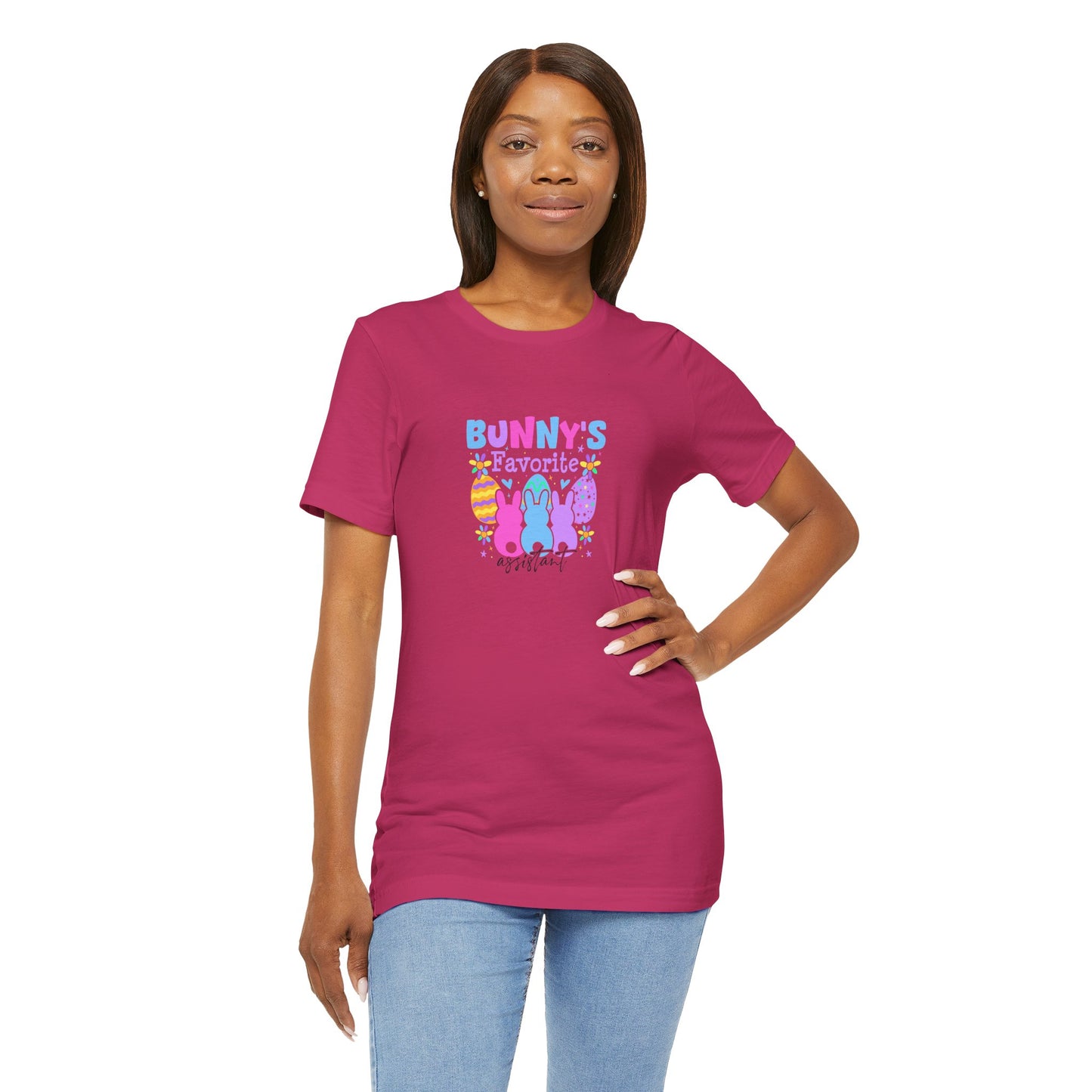 Women Easter Shirt – Bunny's Favorite Assistant Funny Bunny Tee