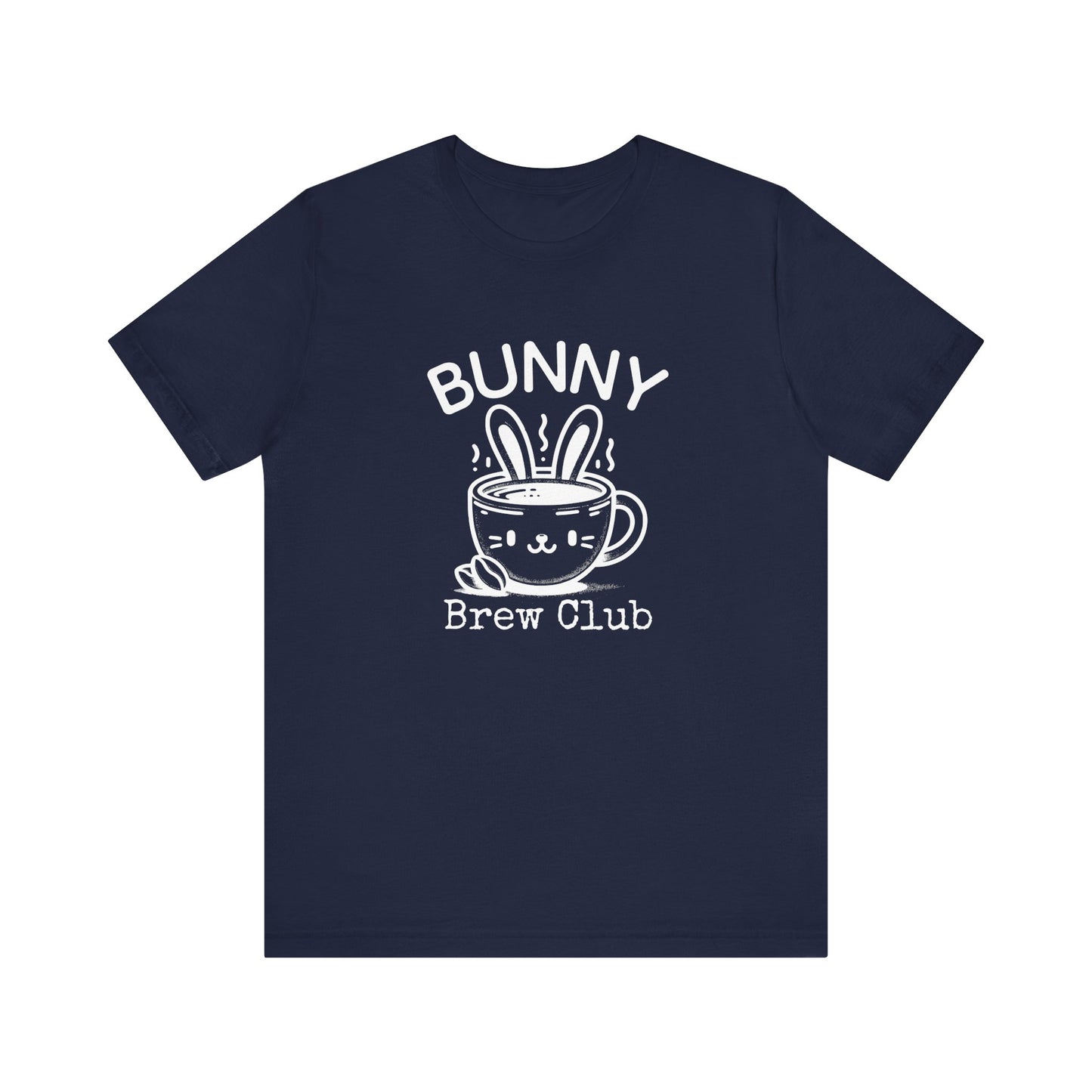 Navy Coffee Easter Shirt – Bunny Brew Club Funny Easter Tee for Women