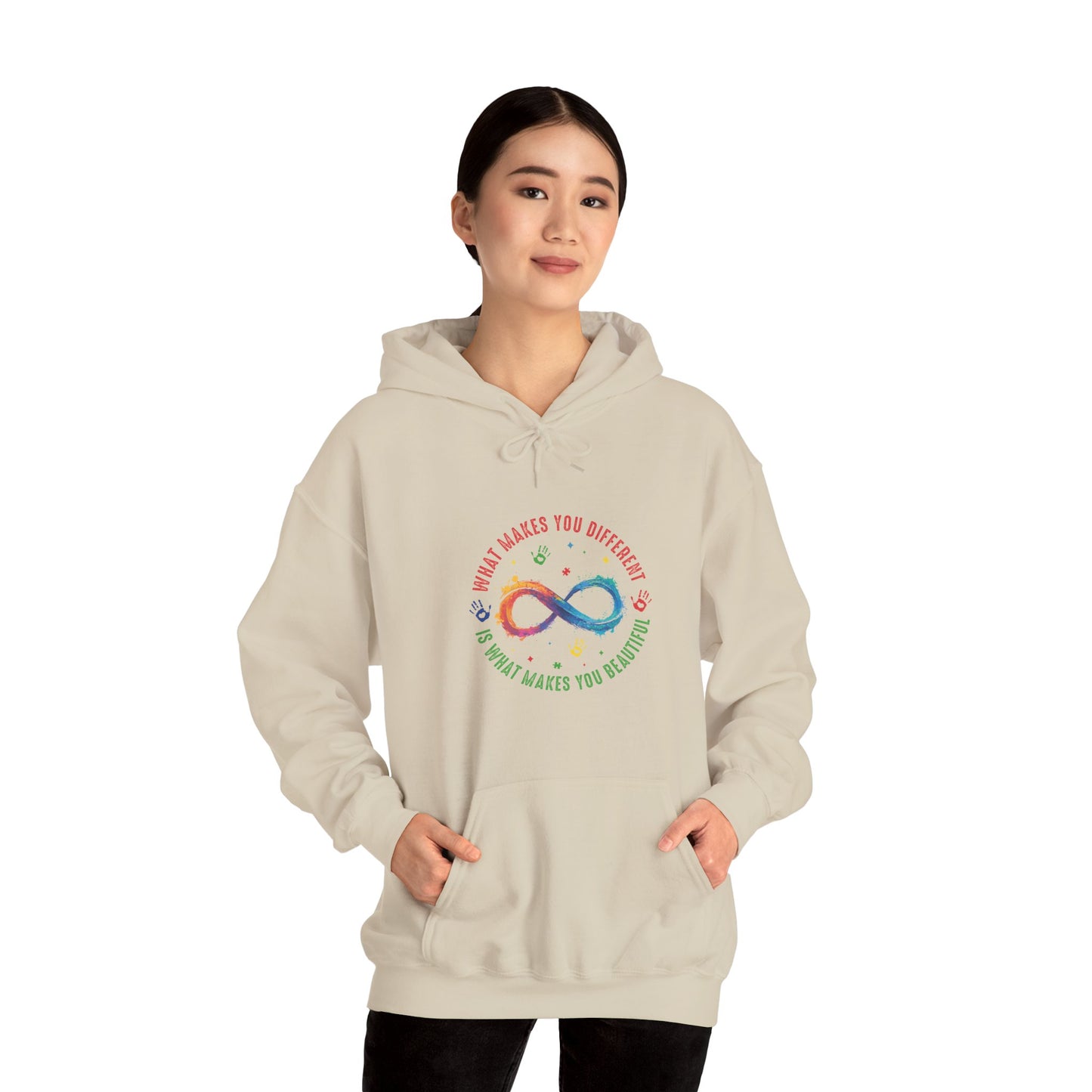 WHAT MAKES YOU DIFFERENT Hoodie – Colorful Neurodiversity Sweatshirt