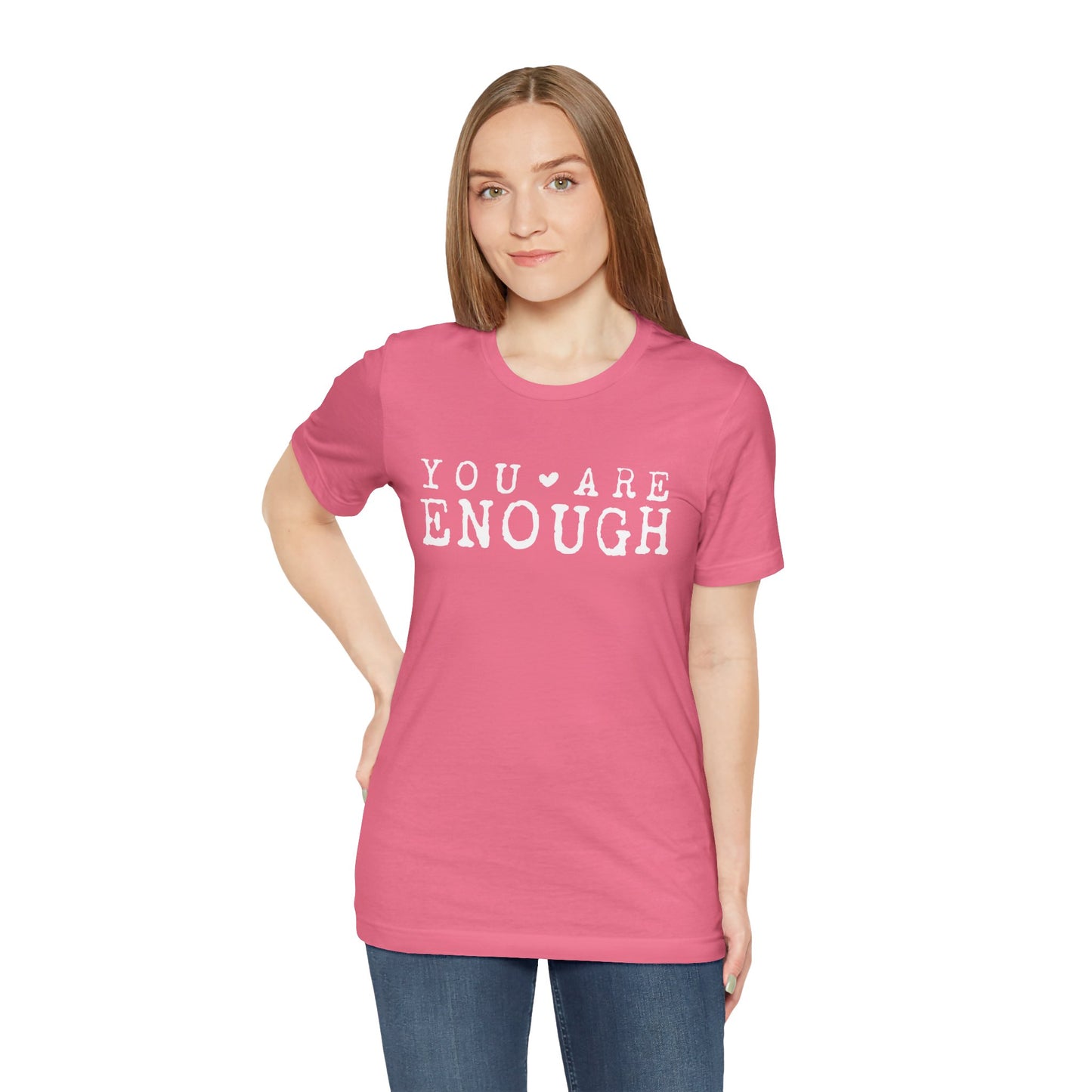 You Are Enough – Charity-Pink Suicide Awareness Shirts for Women