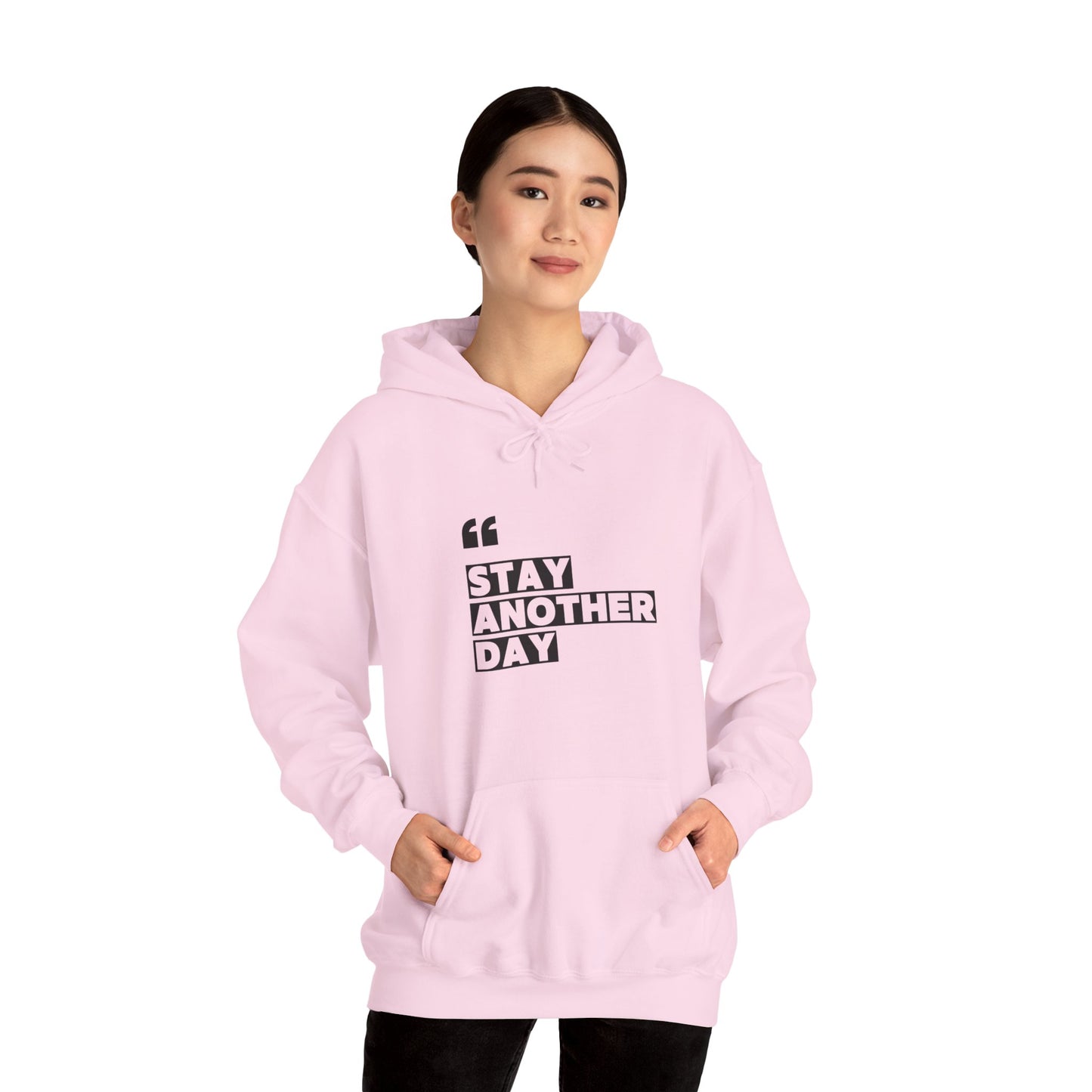 Stay Another Day Light Pink Hoodie