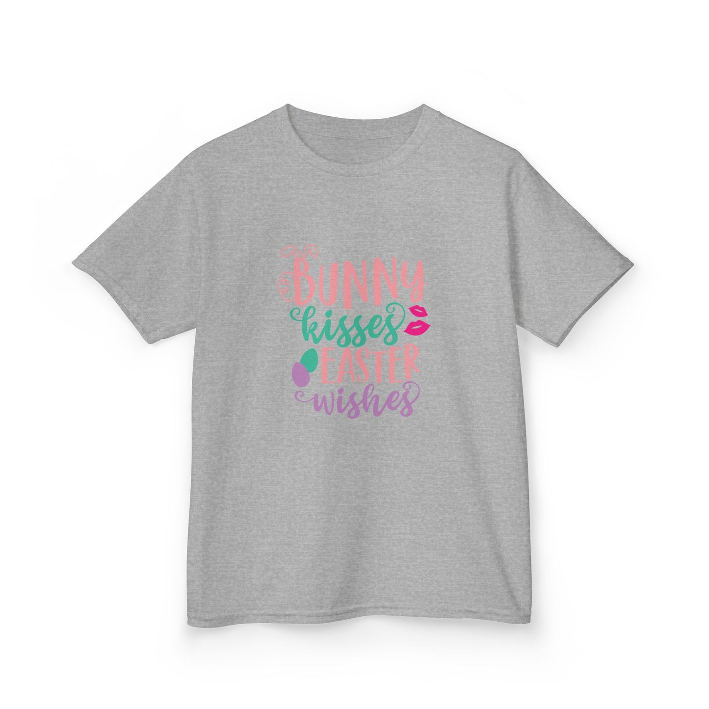 Bunny Kisses & Easter Wishes Kids Easter Shirt | Cute Easter Tee