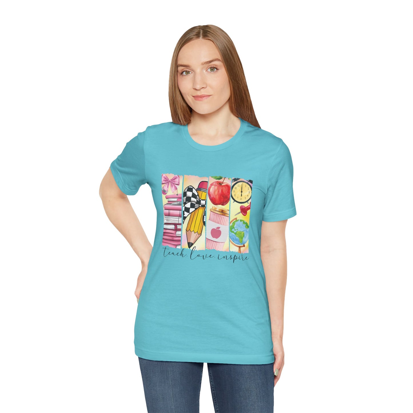 Teach Love Inspire – Teacher Shirt with Meaningful Message