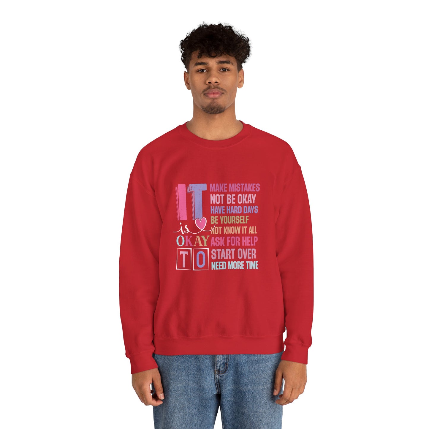 It’s Okay to Make Mistakes – Mental Health Sweatshirt for Women