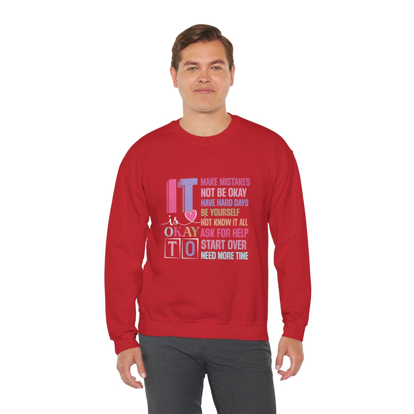It’s Okay to Make Mistakes – Mental Health Sweatshirt for Women