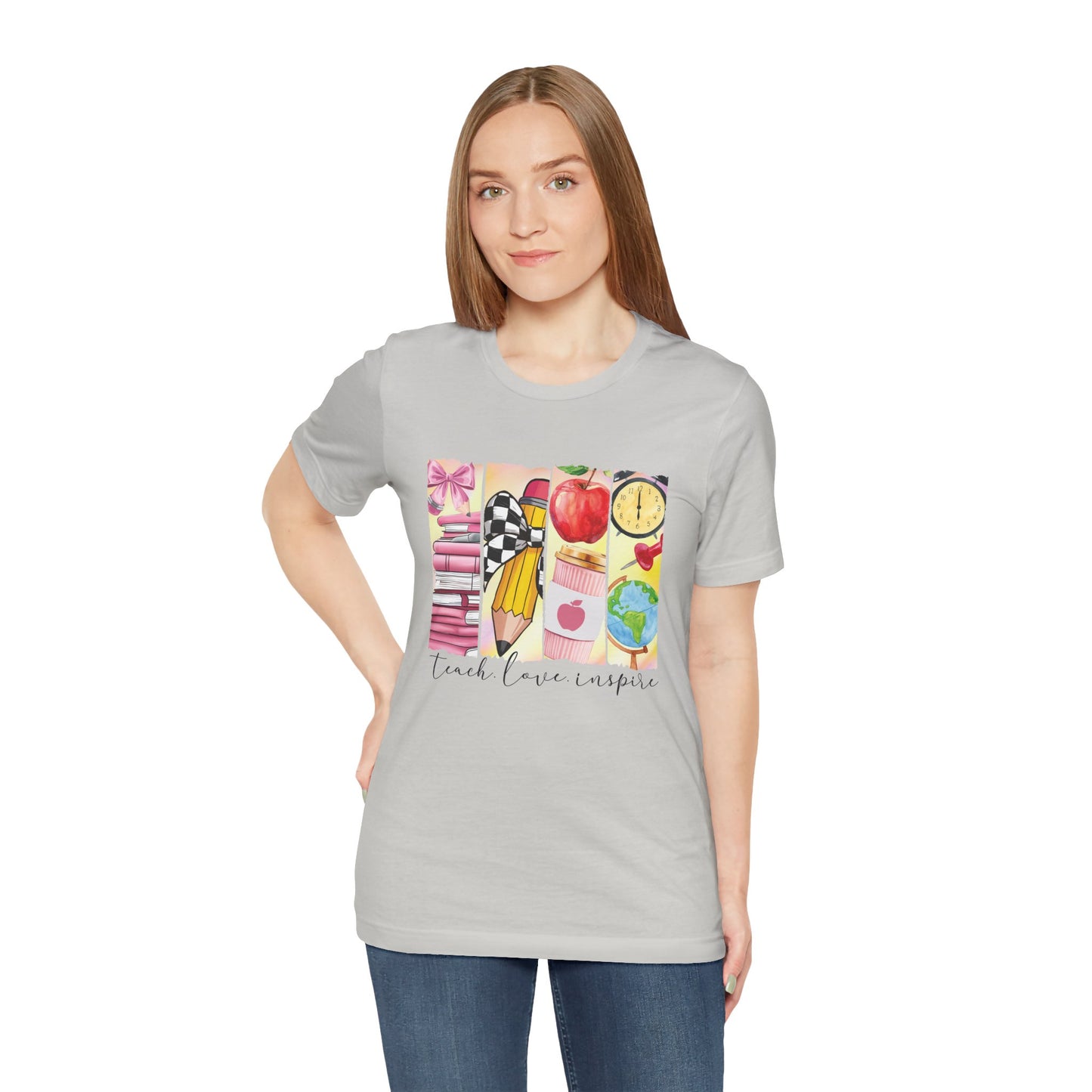 Teach Love Inspire – Teacher Shirt with Meaningful Message