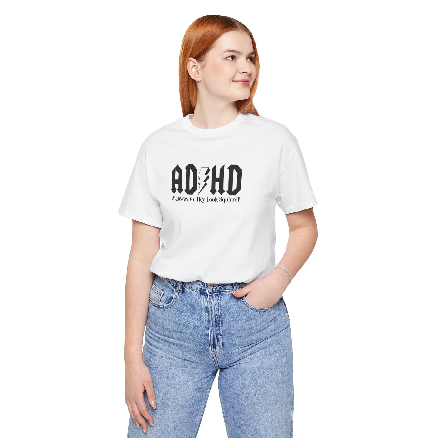 T-Shirt Highway to ADHD Funny T-Shirt – Gothic Pop Culture Graphic Tee