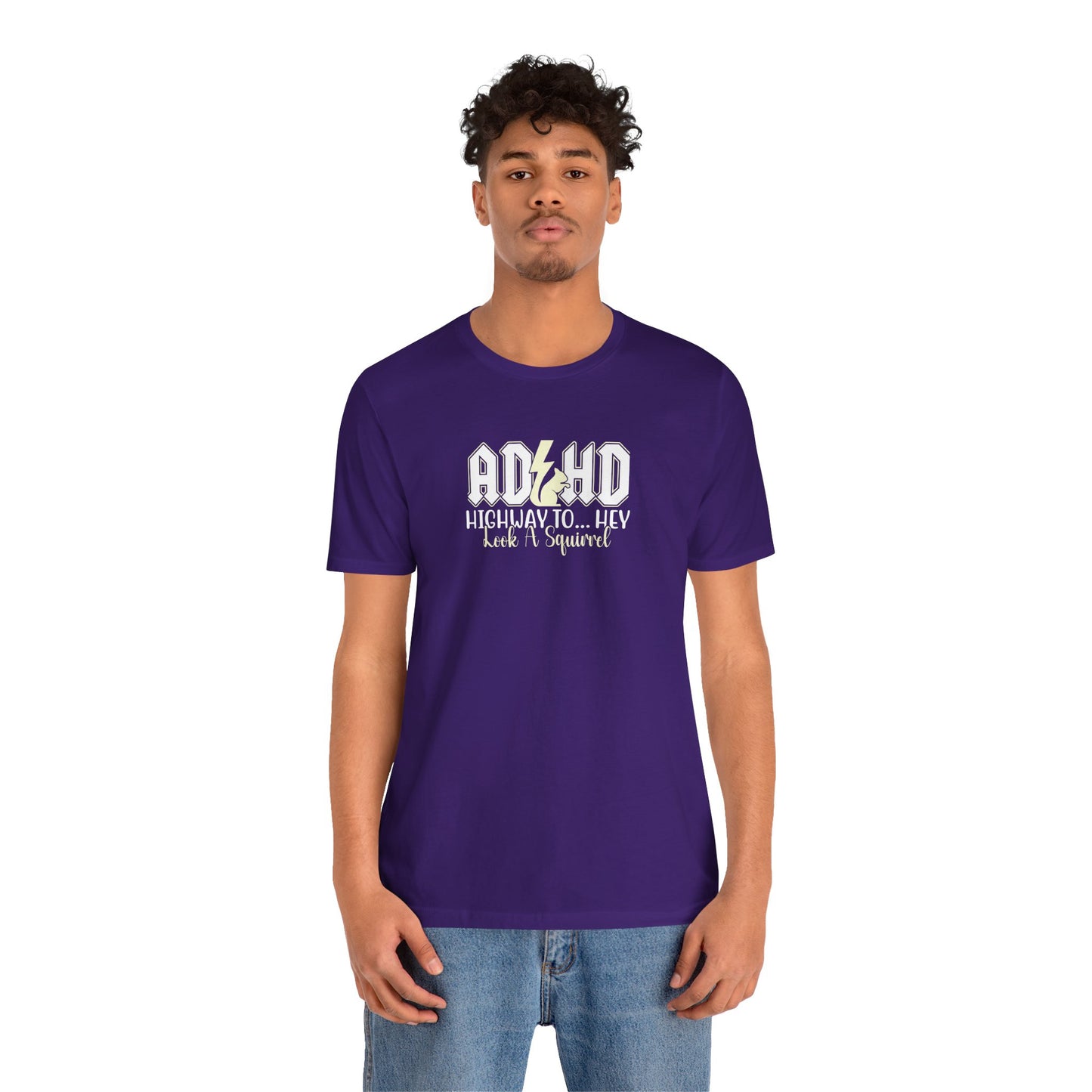 T-Shirt HIGHWAY TO... HEY Look A Squirrel ADHD T Shirt – Funny ADHD Tshirt