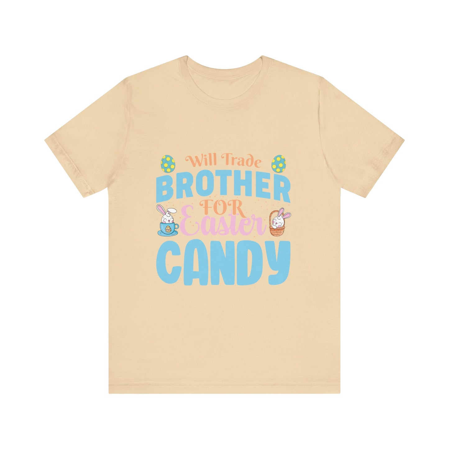Soft Cream Women’s Easter Shirt – Will Trade Brother for Easter Candy Funny Tee