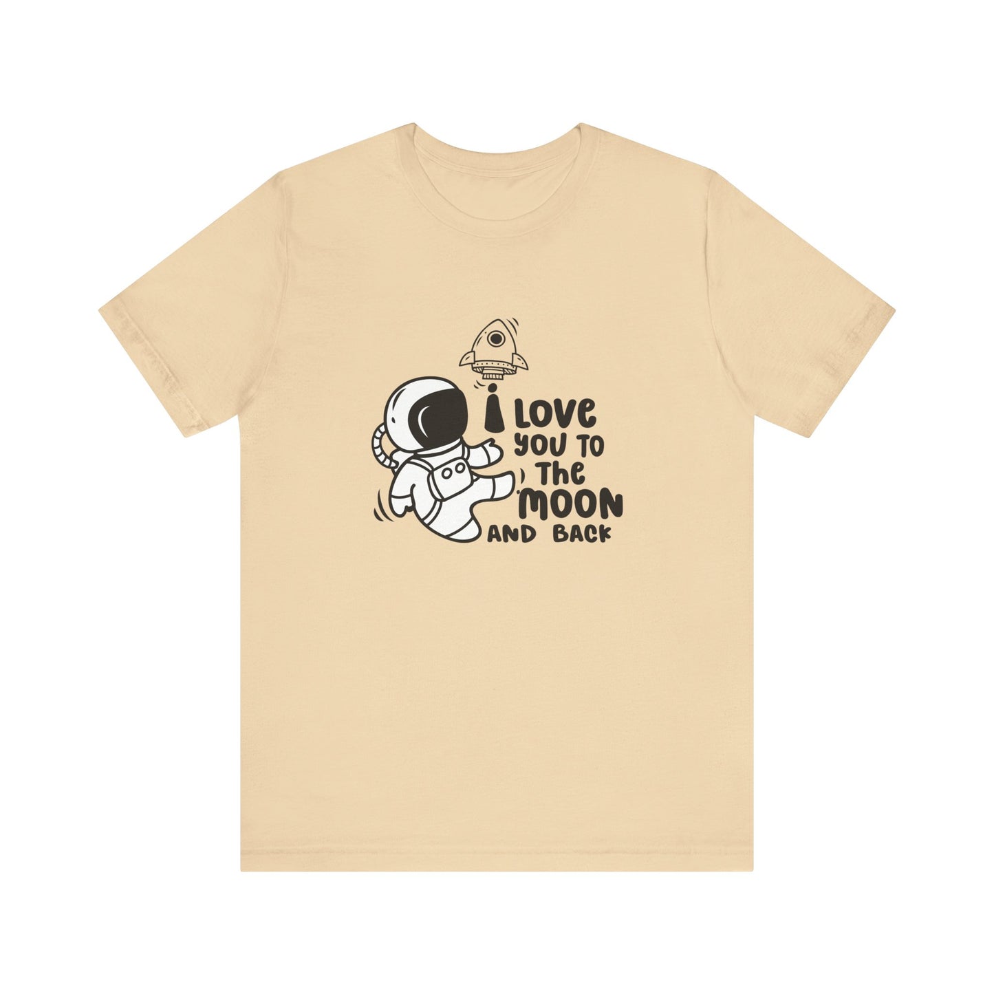 T-Shirt Romantic Message Tee – I Love You to the Moon and Back Shirt