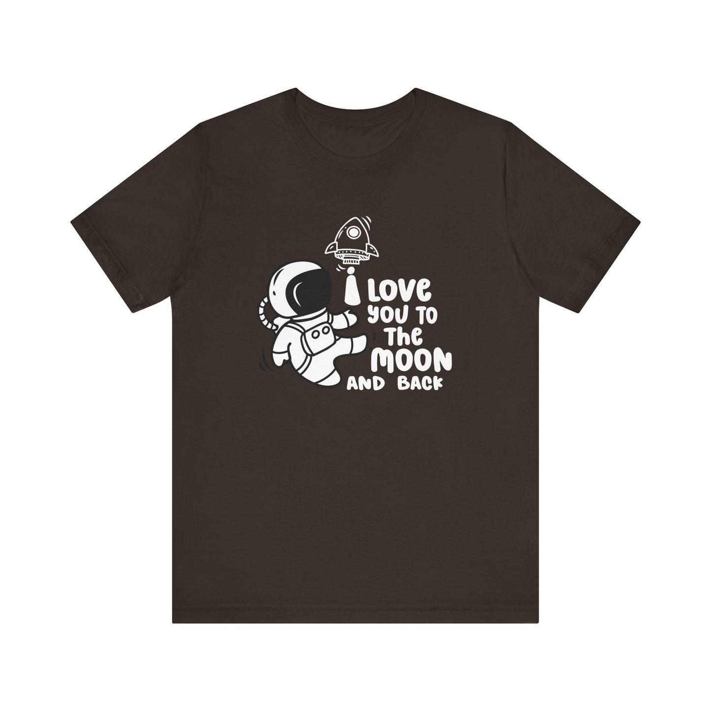 T-Shirt Romantic Message Tee – I Love You to the Moon and Back Shirt