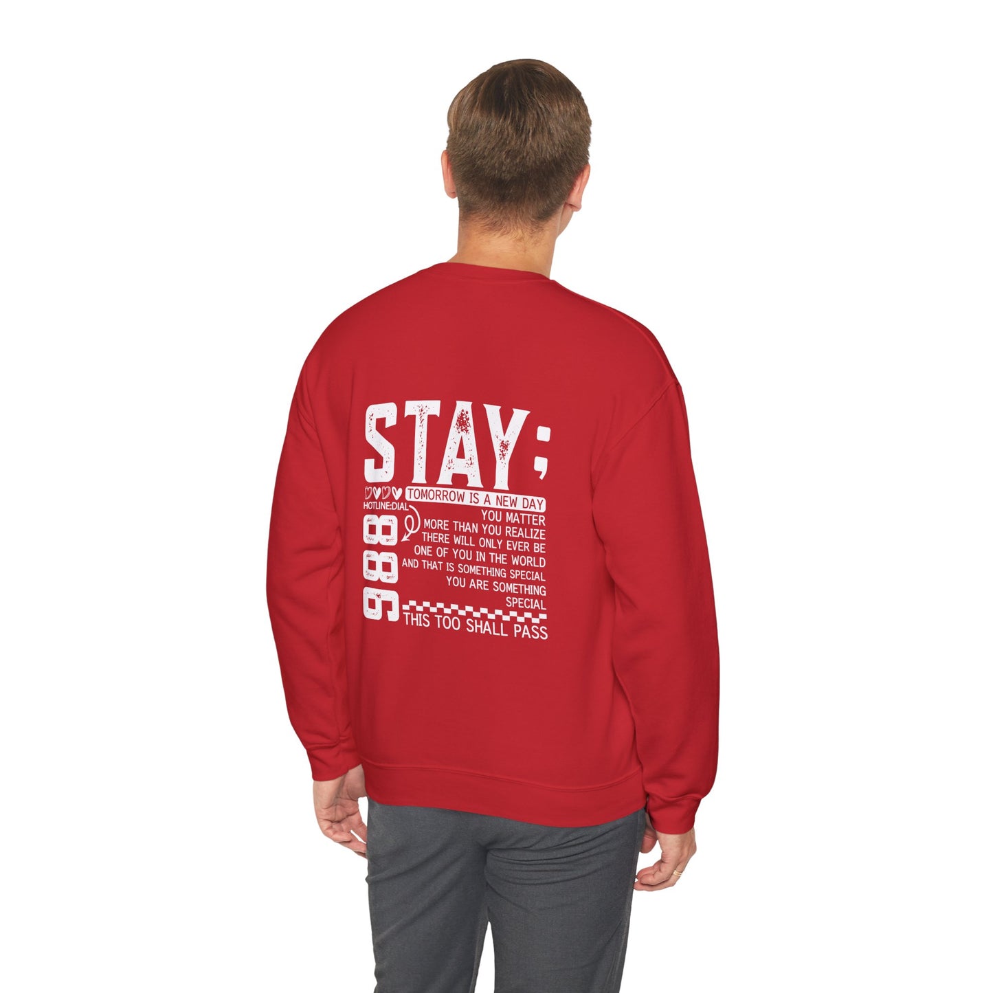 Stay, You Matter – Mental Health Sweatshirts for Men & Women