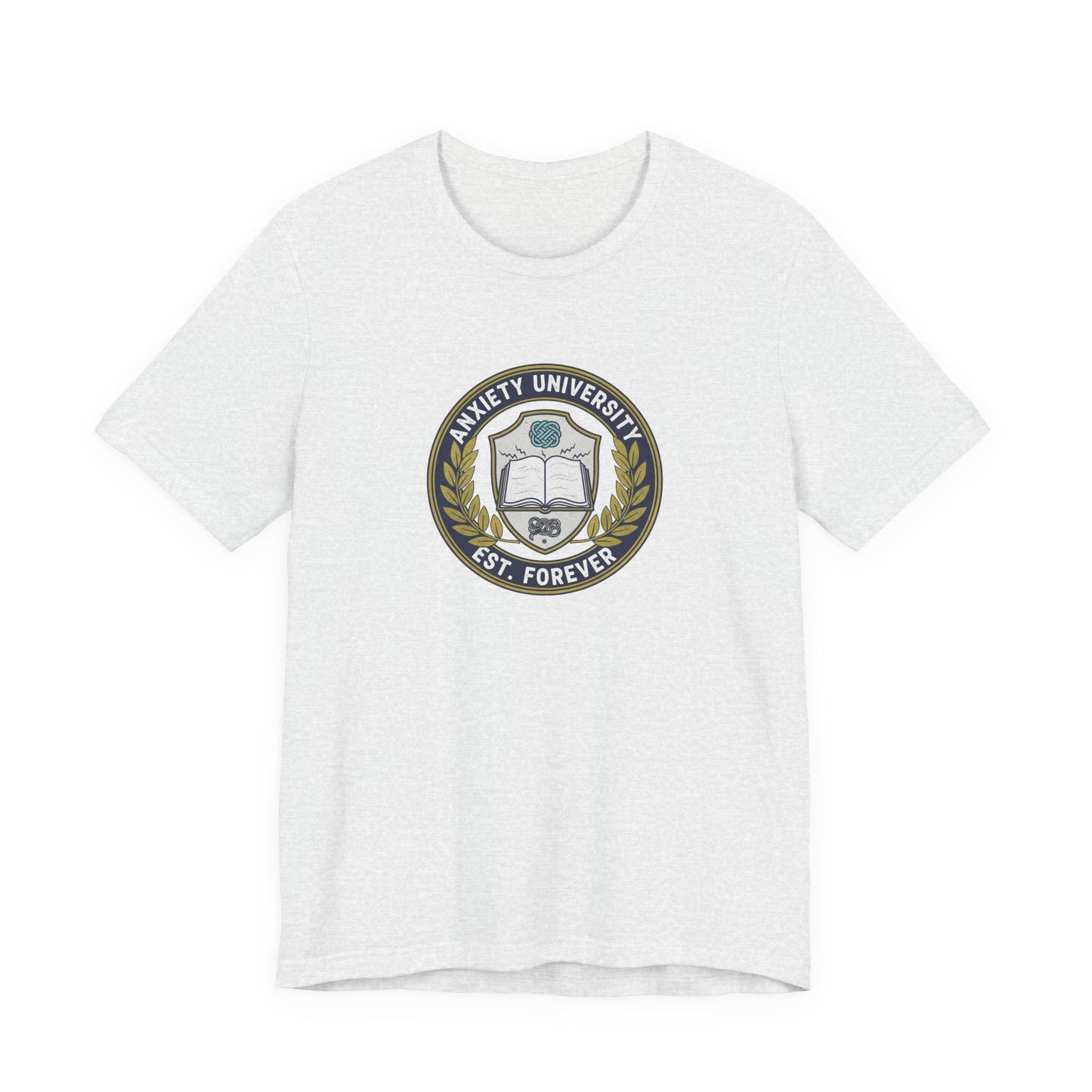T-Shirt ANXIETY UNIVERSITY Shirt – Funny Collegiate Graphic Tee