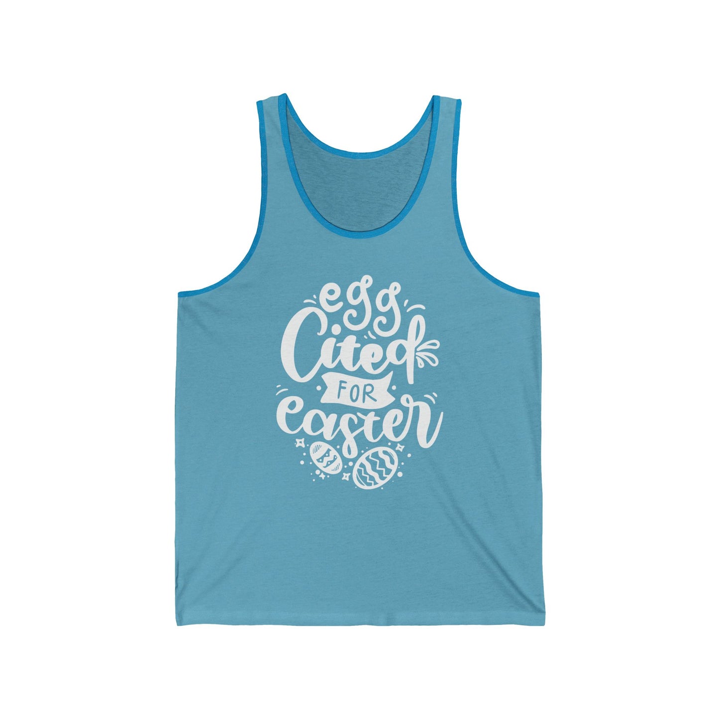 Tank Top Egg-cited for Easter Tank Top | Funny & Trendy Women’s Easter Tank