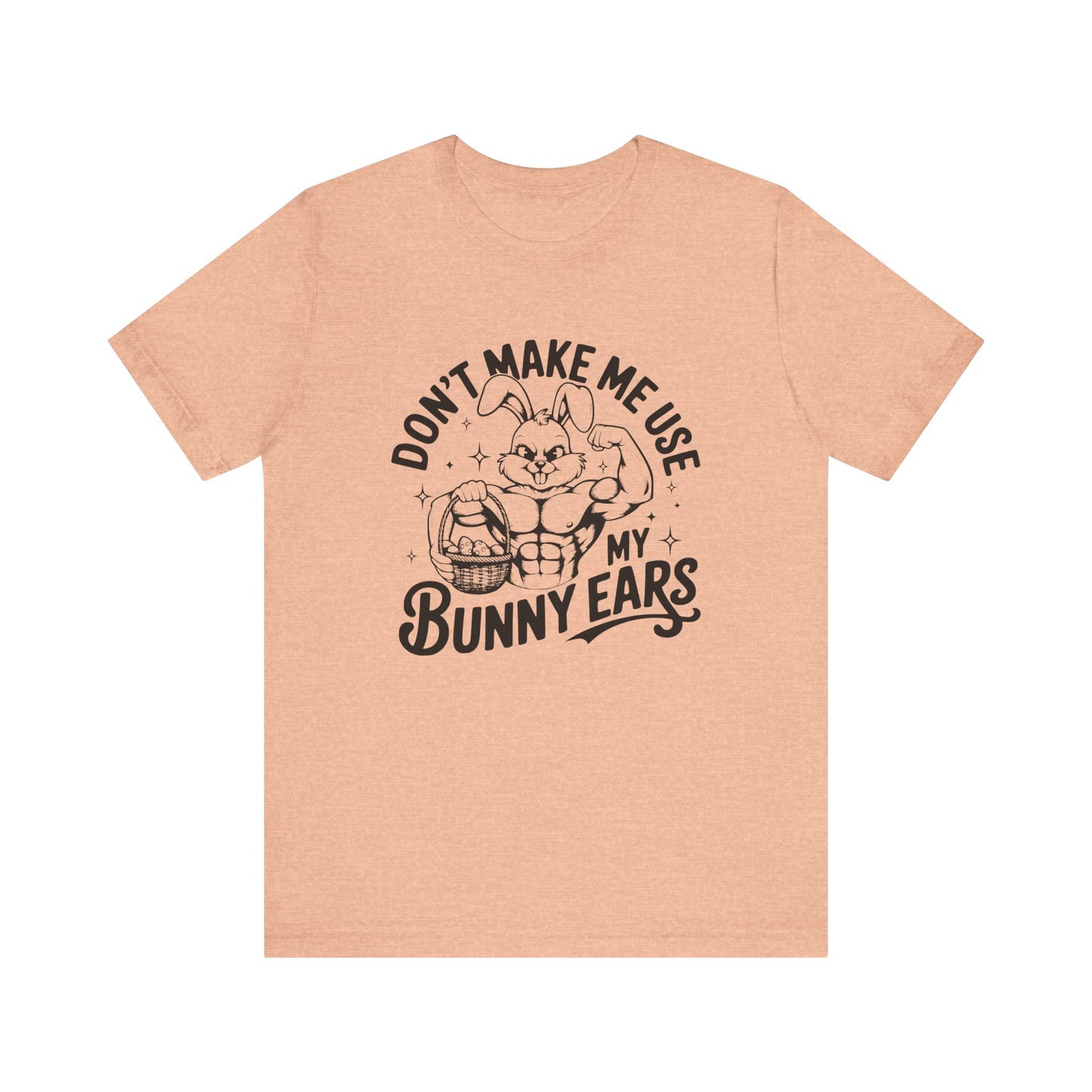 Heather Peach Easter Fitness Shirt – Bunny Gains No Days Off Unisex Tee