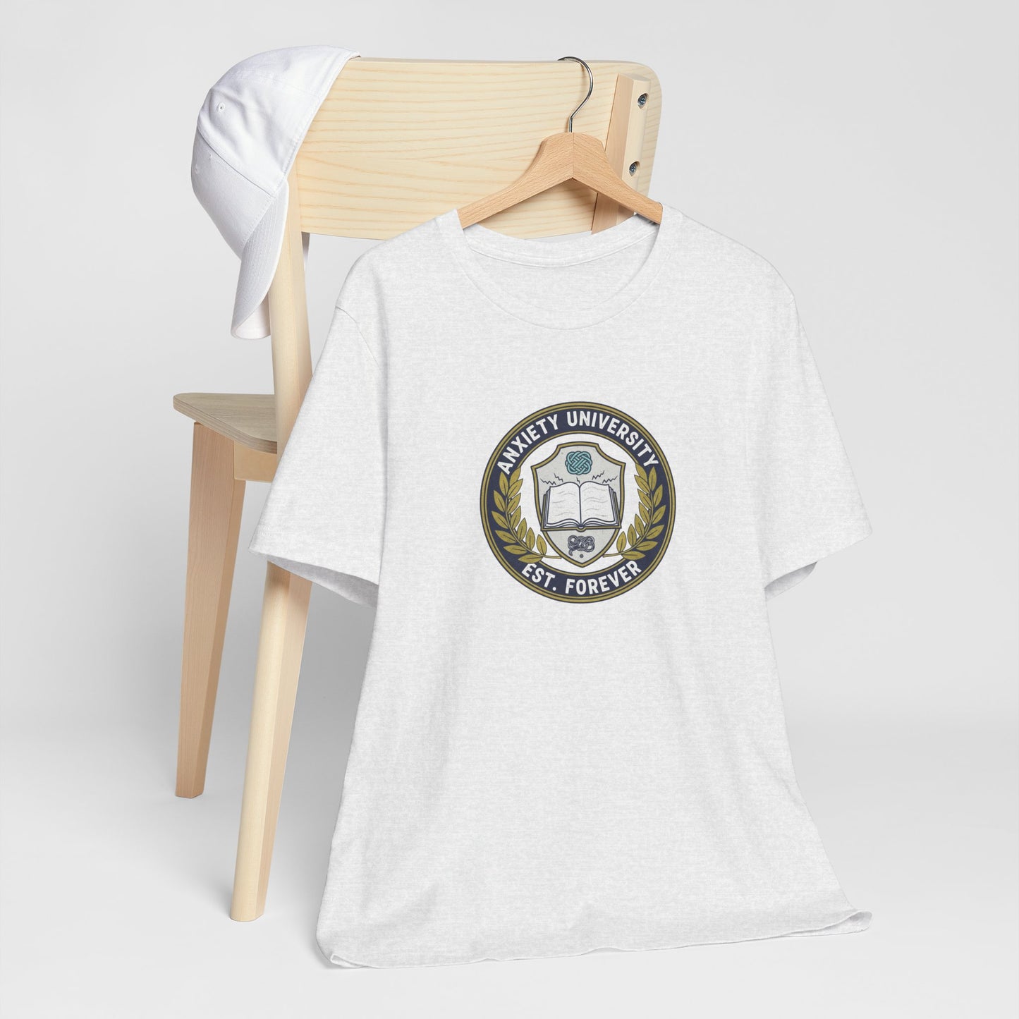 T-Shirt ANXIETY UNIVERSITY Shirt – Funny Collegiate Graphic Tee