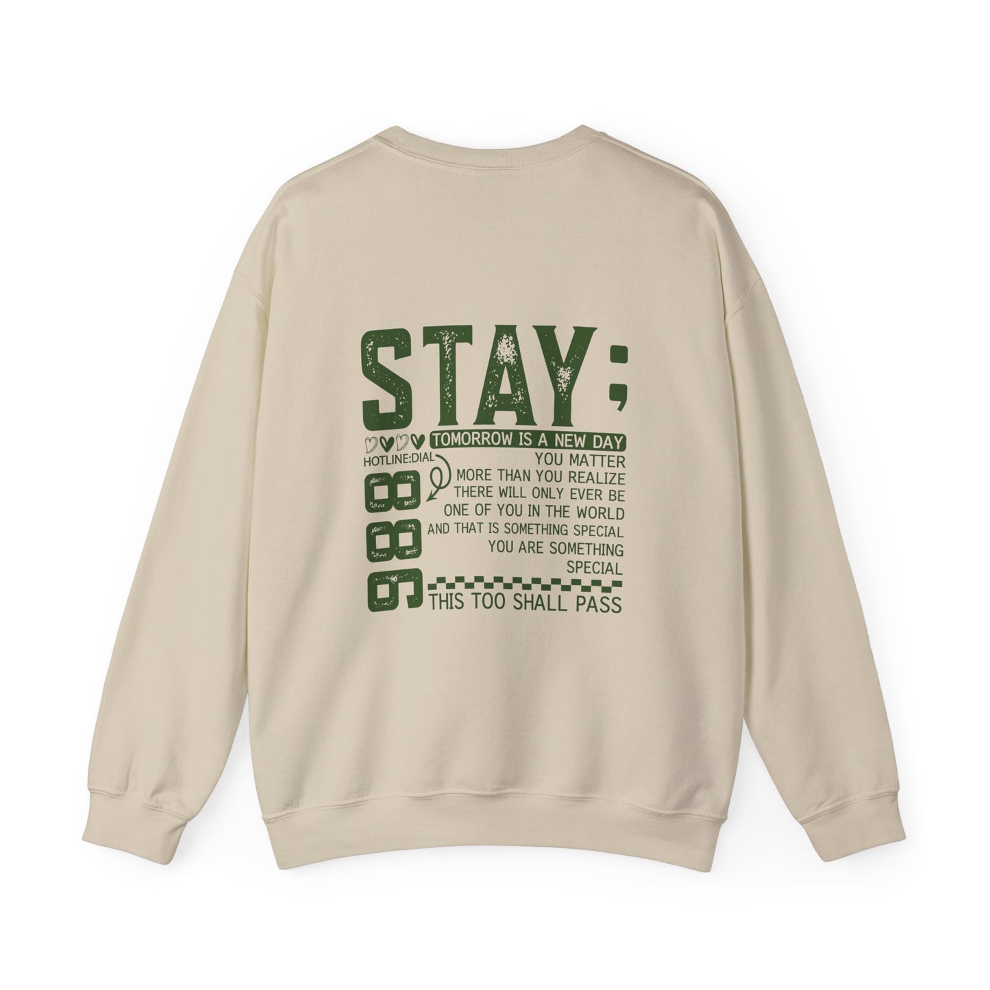 Stay, You Matter – Mental Health Sweatshirts for Men & Women