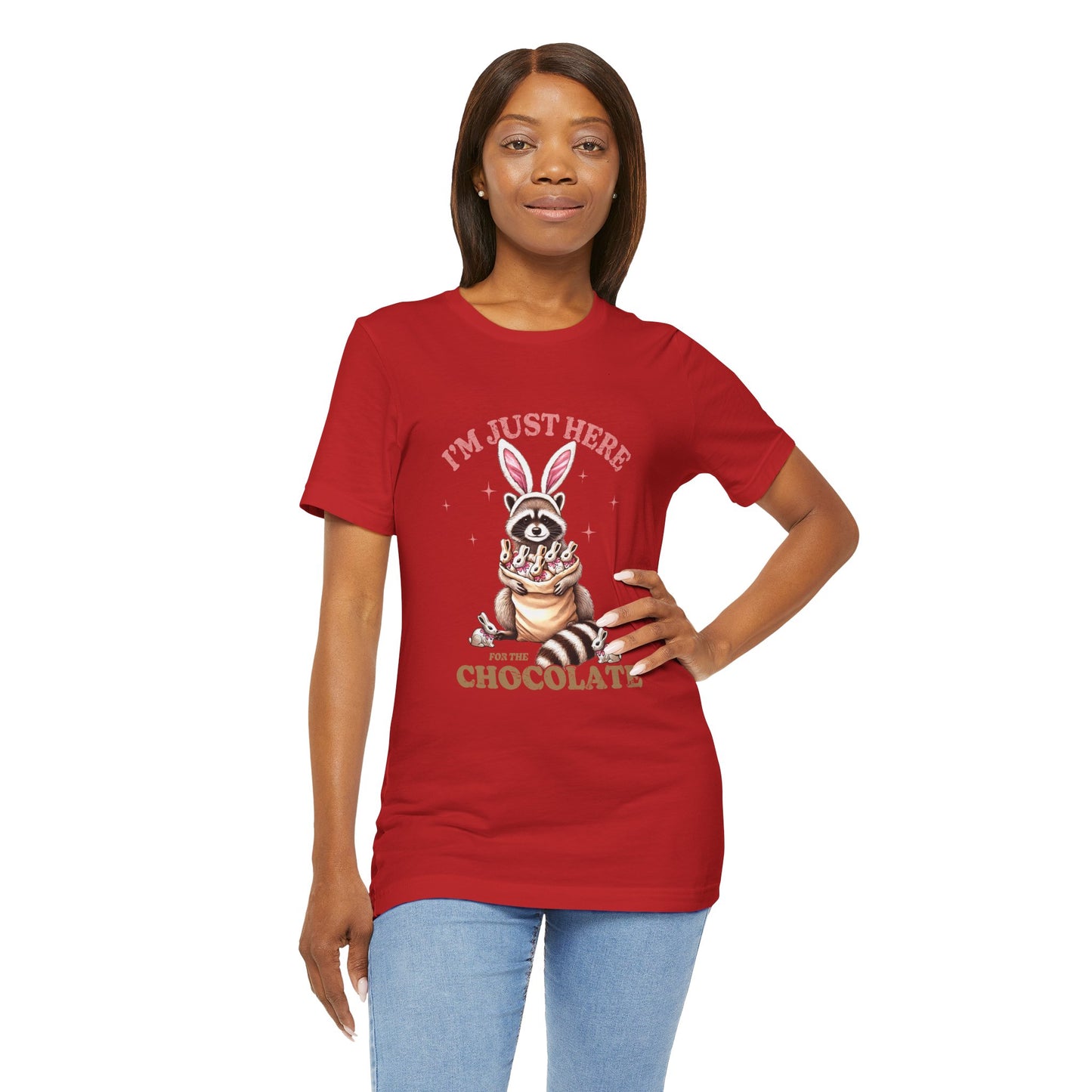 Funny Easter Shirt – I'm Just Here for the Chocolate Tee