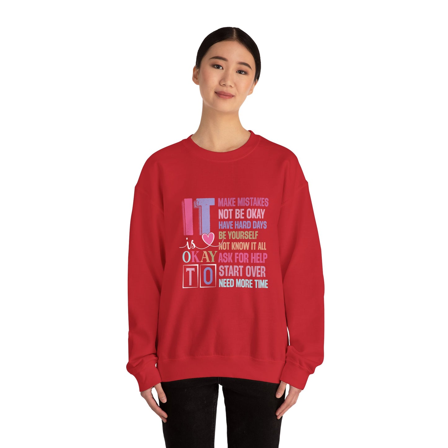It’s Okay to Make Mistakes – Mental Health Sweatshirt for Women