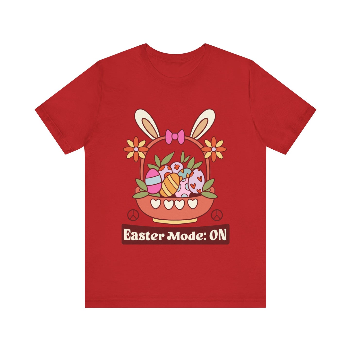 Red Easter Mode: ON Easter Shirt | Funny & Trendy Women's Easter Tee