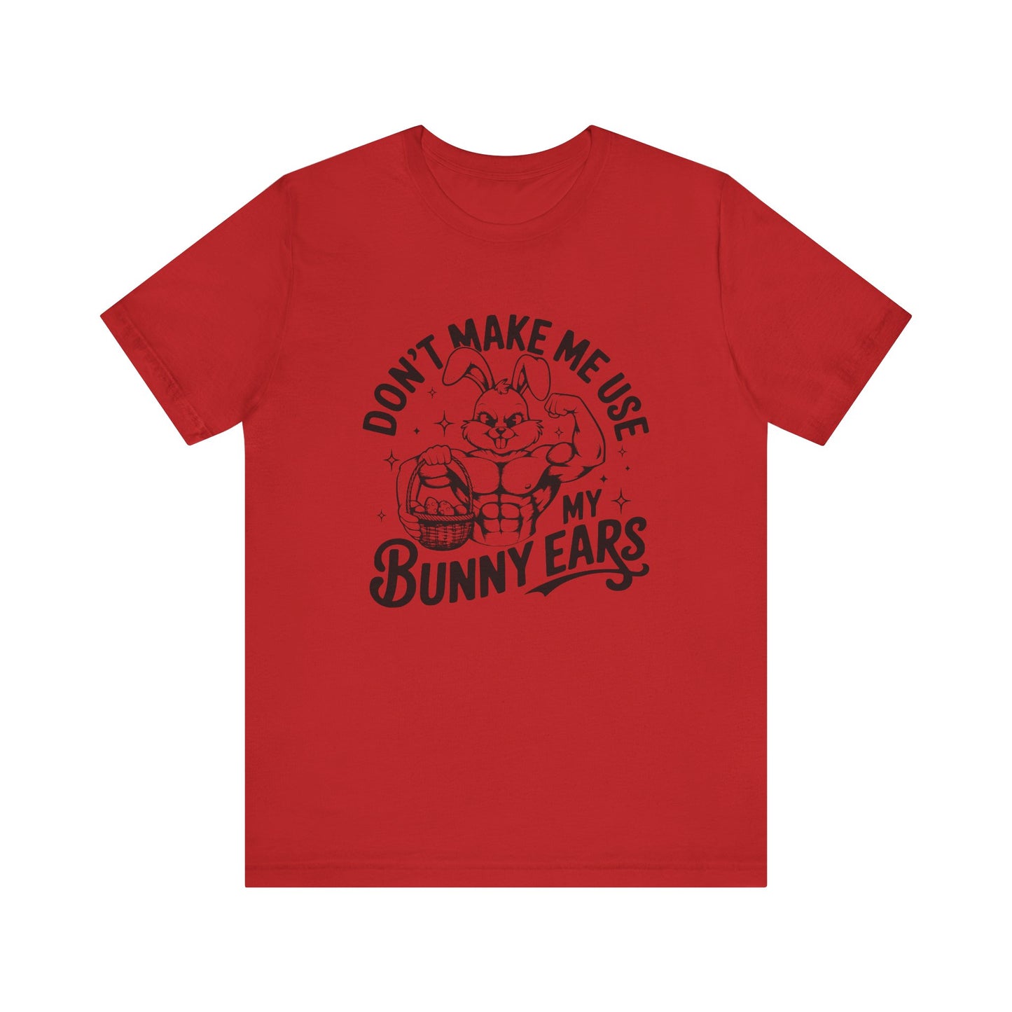 Red Easter Fitness Shirt – Bunny Gains No Days Off Unisex Tee