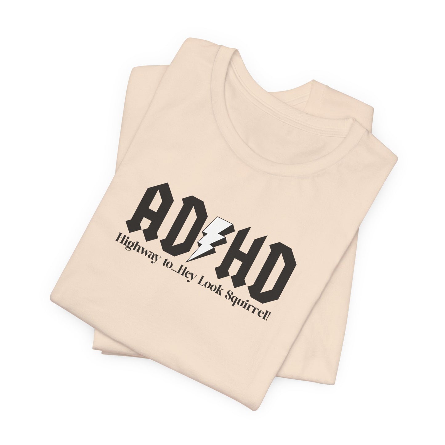 T-Shirt Highway to ADHD Funny T-Shirt – Gothic Pop Culture Graphic Tee