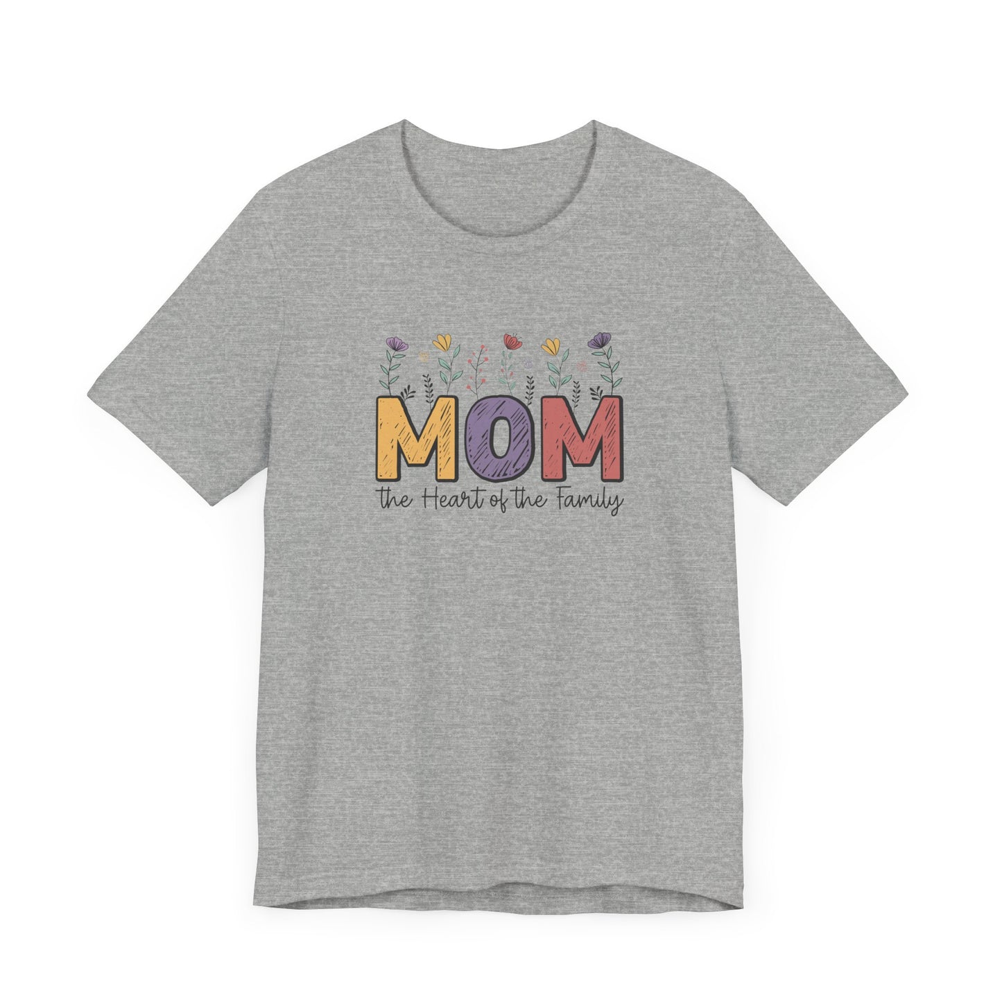 Motivational Shirts – Mom: The Heart of the Family Tee