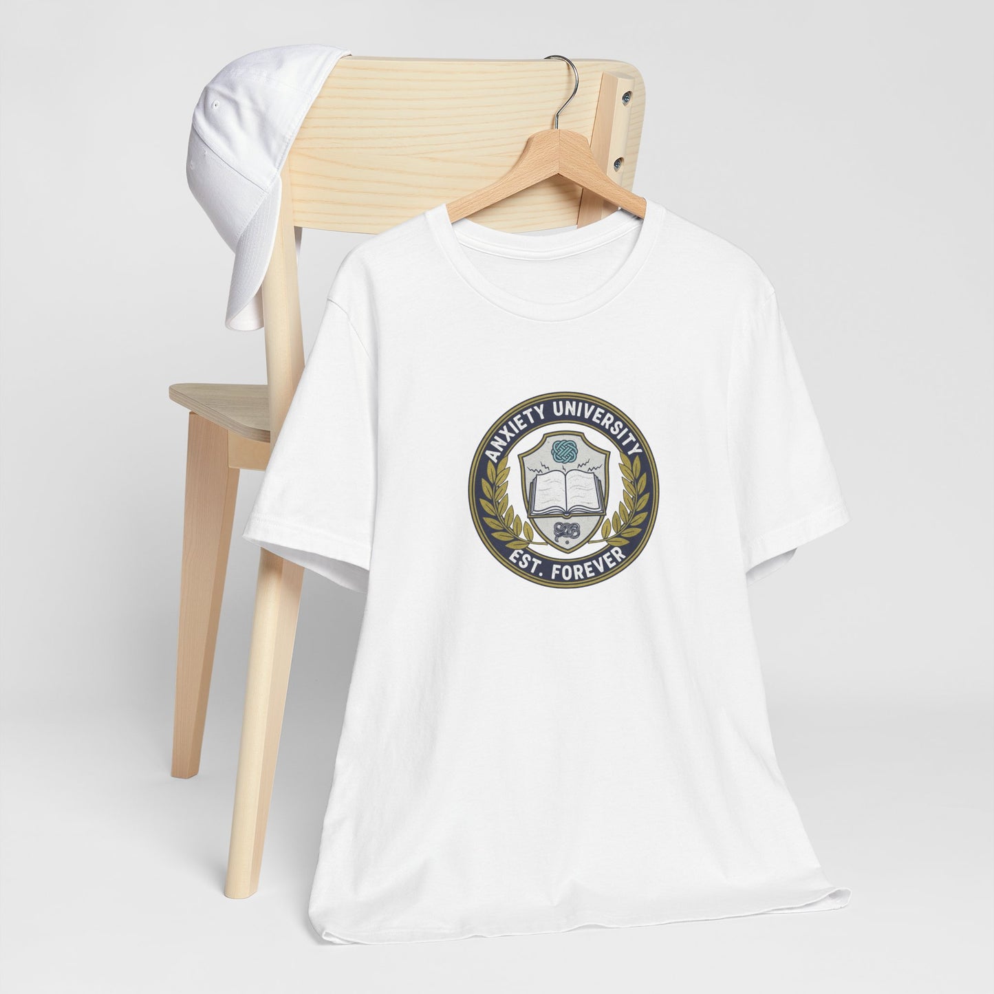 T-Shirt ANXIETY UNIVERSITY Shirt – Funny Collegiate Graphic Tee