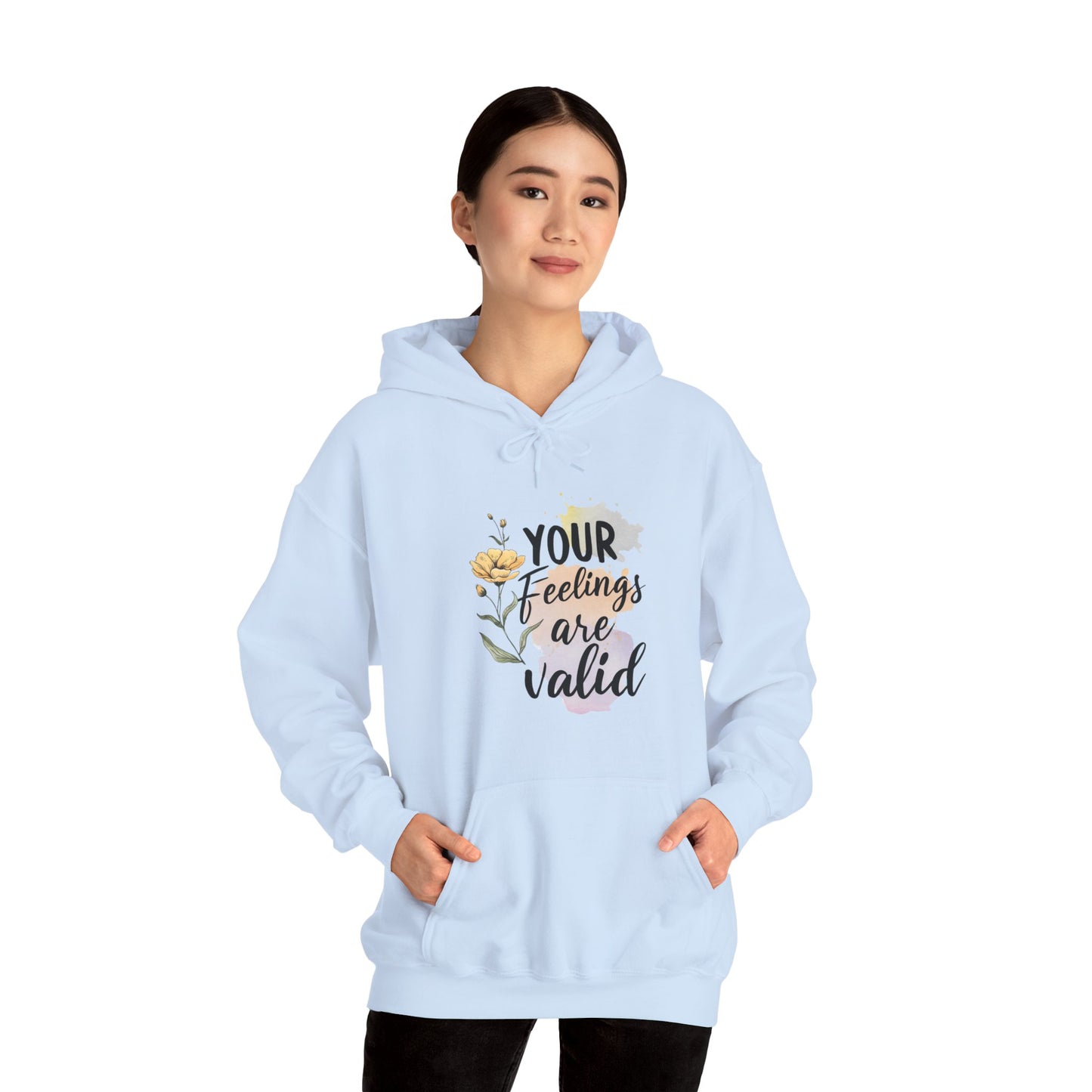 Your Feelings Are Valid – Suicide Awareness Hoodie for Women