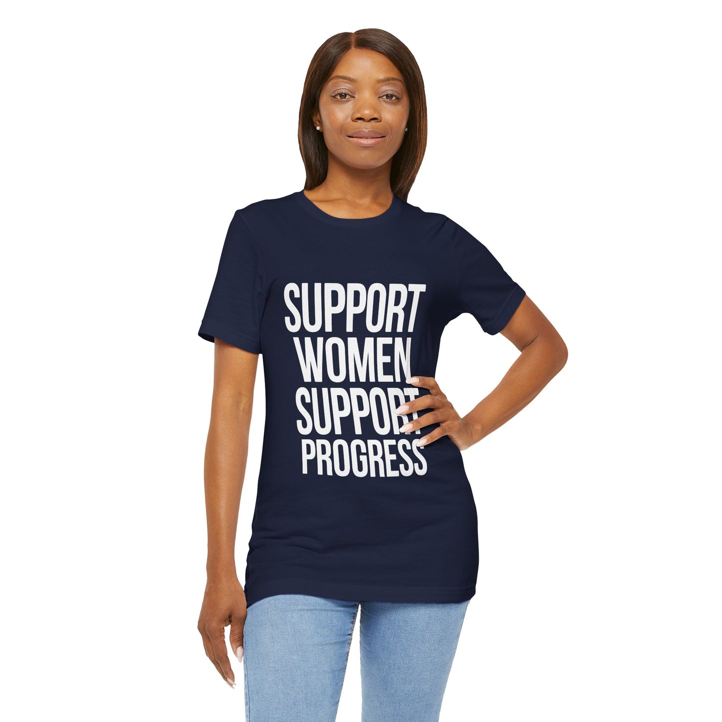 Support Women, Support Progress – Women’s Empowerment Graphic