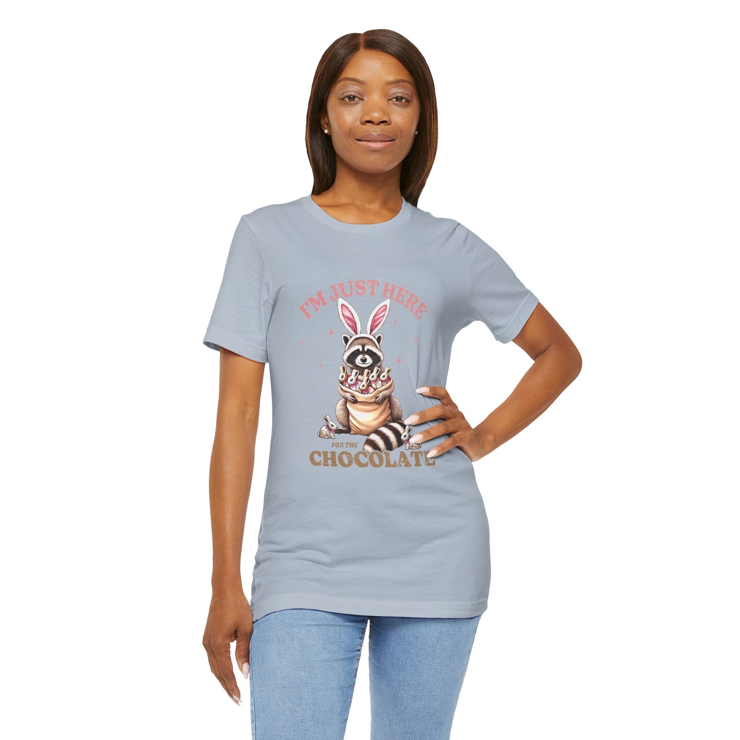 Funny Easter Shirt – I'm Just Here for the Chocolate Tee