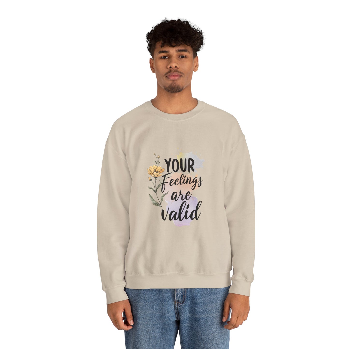Your Feelings Are Valid – Mental Health Sweatshirt for Women