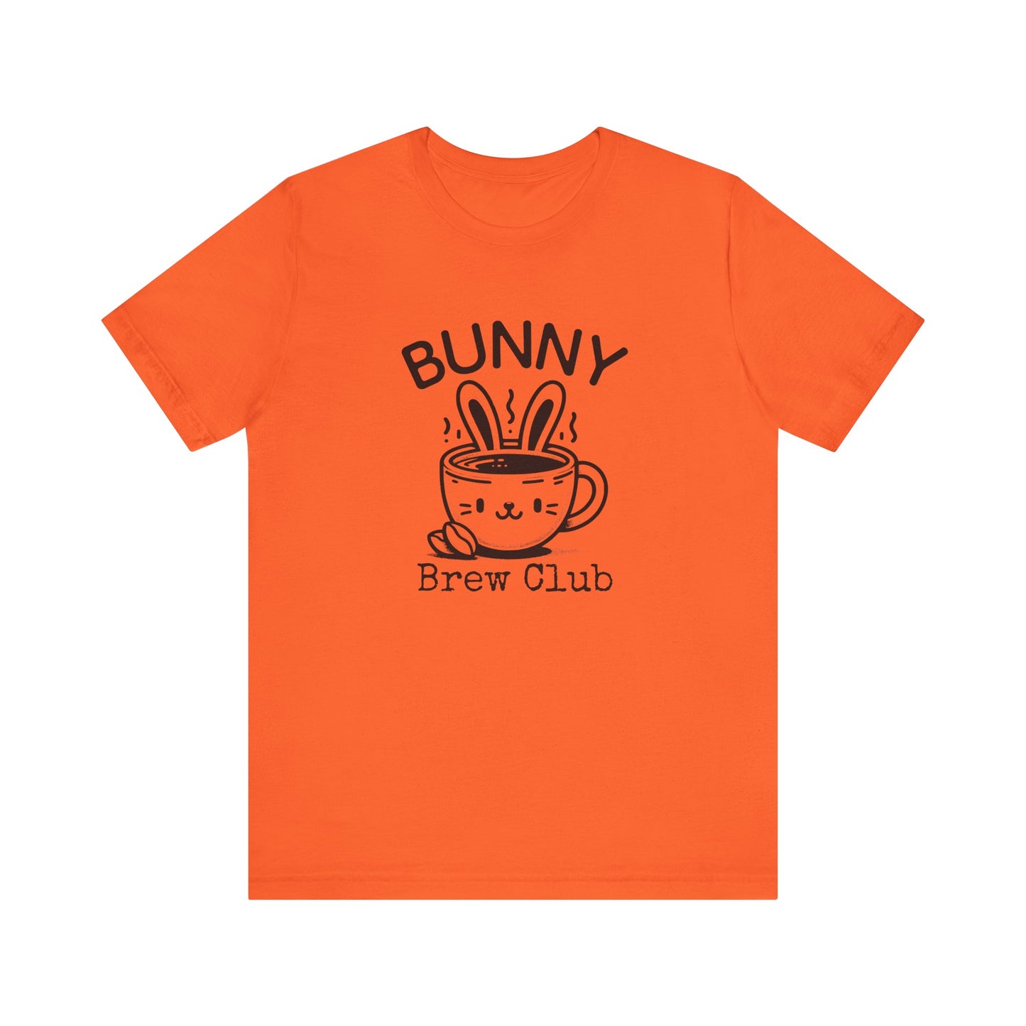 Orange Coffee Easter Shirt – Bunny Brew Club Funny Easter Tee for Women