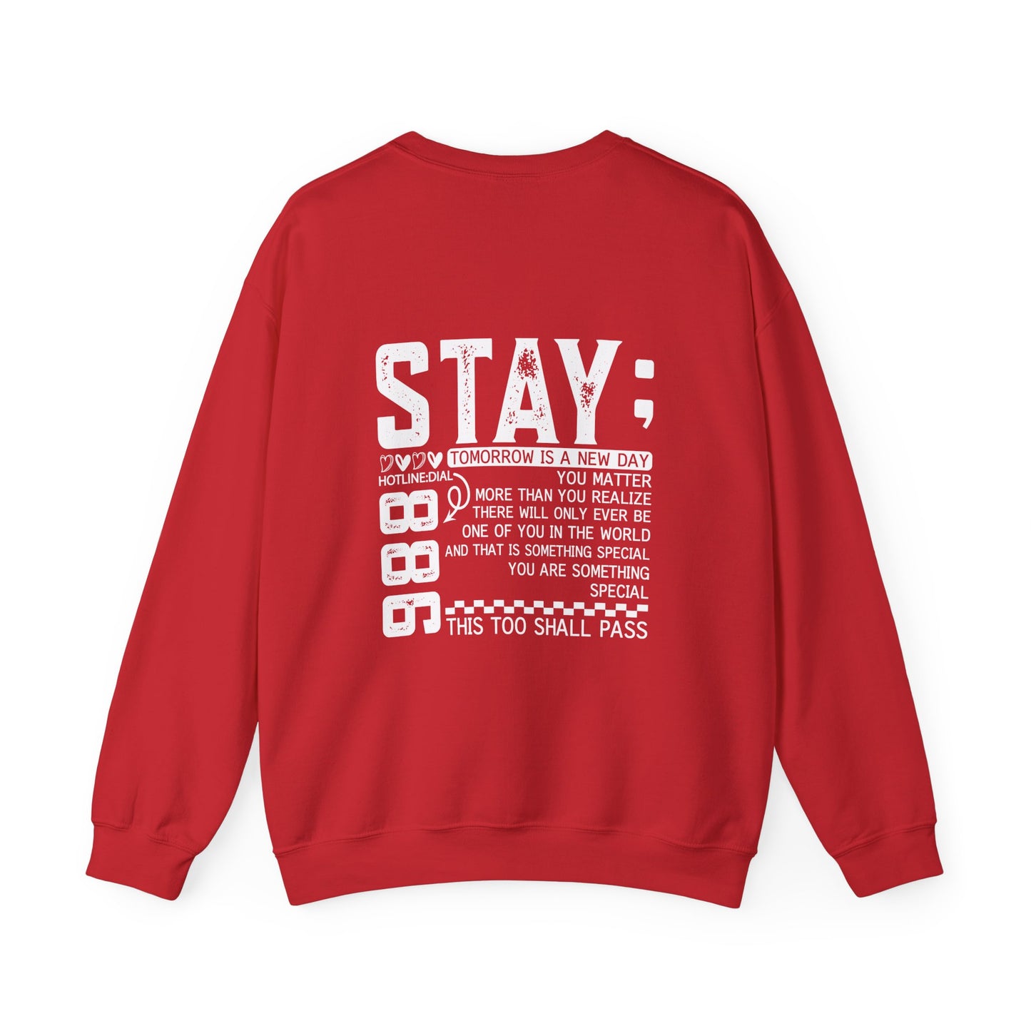 Stay, You Matter – Mental Health Sweatshirts for Men & Women
