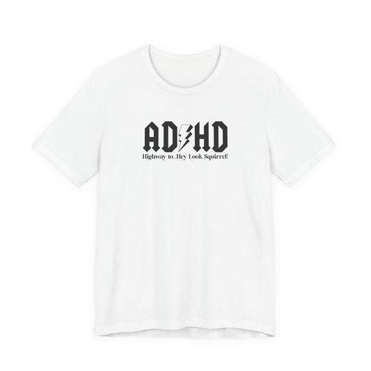 T-Shirt Highway to ADHD Funny T-Shirt – Gothic Pop Culture Graphic Tee