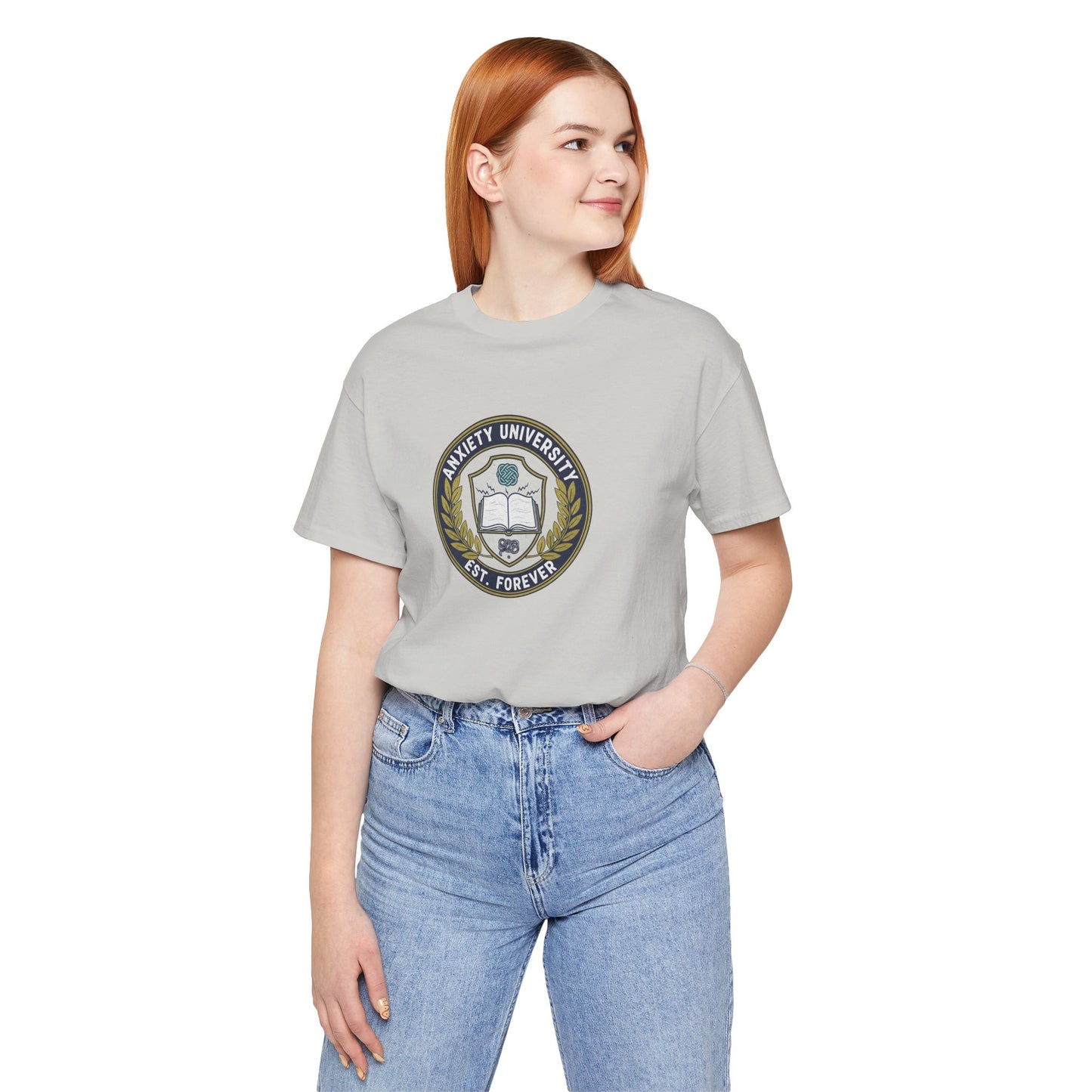 T-Shirt ANXIETY UNIVERSITY Shirt – Funny Collegiate Graphic Tee