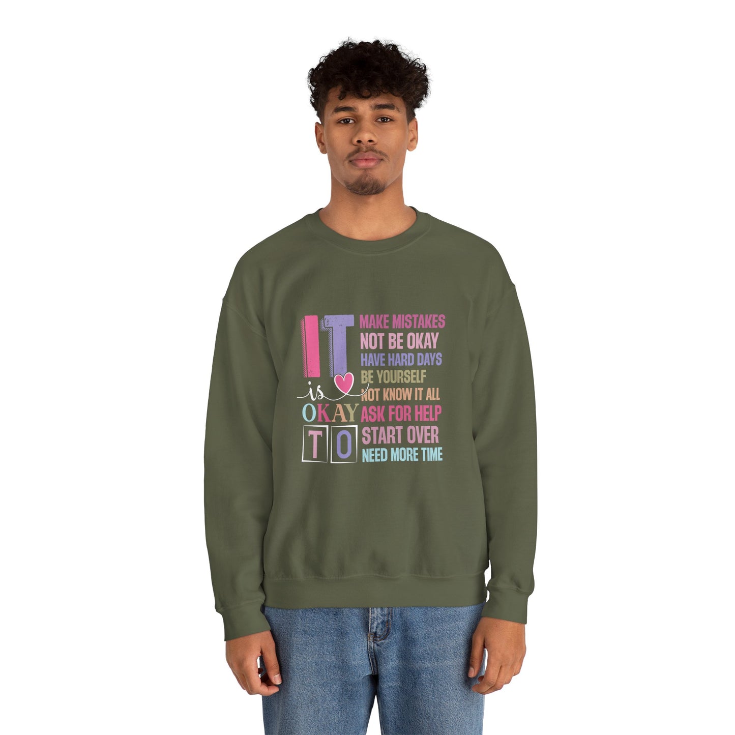 It’s Okay to Make Mistakes – Mental Health Sweatshirt for Women