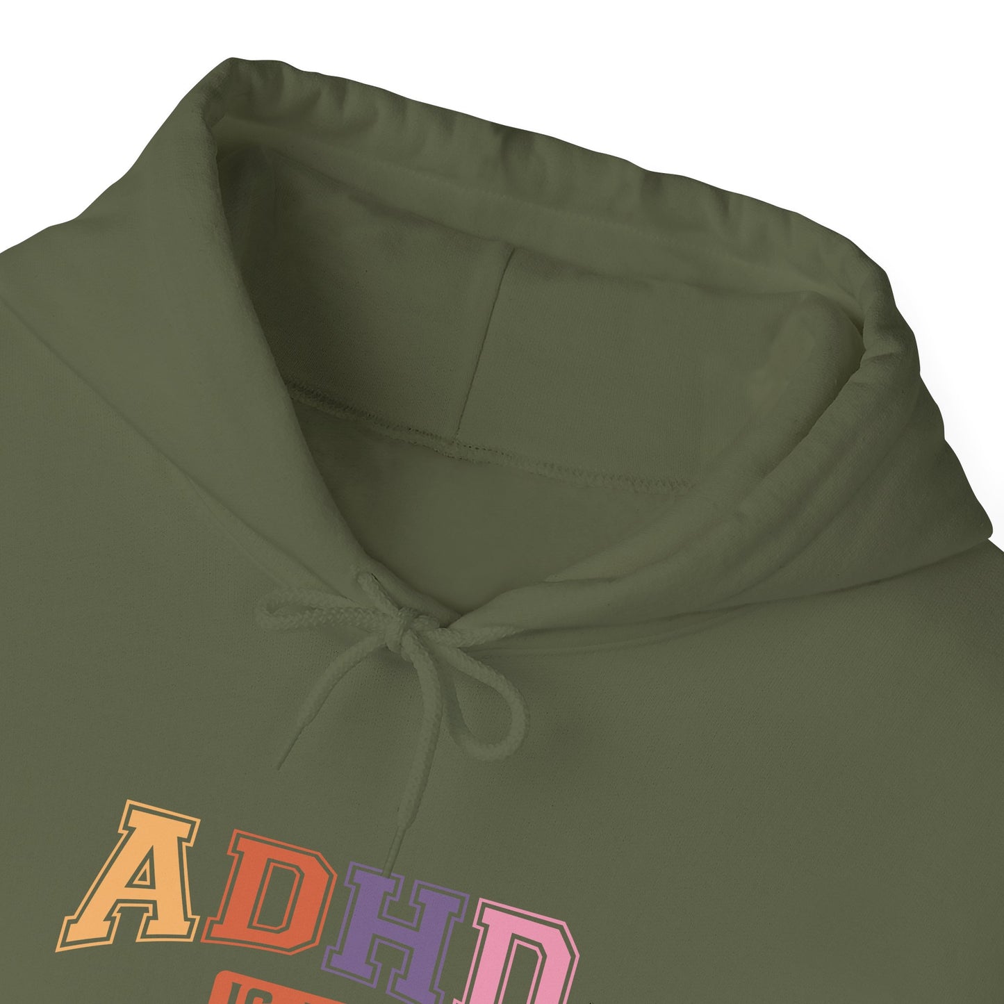 ADHD IS MY SUPERPOWER – Bold ADHD Hoodie with Colorful Text