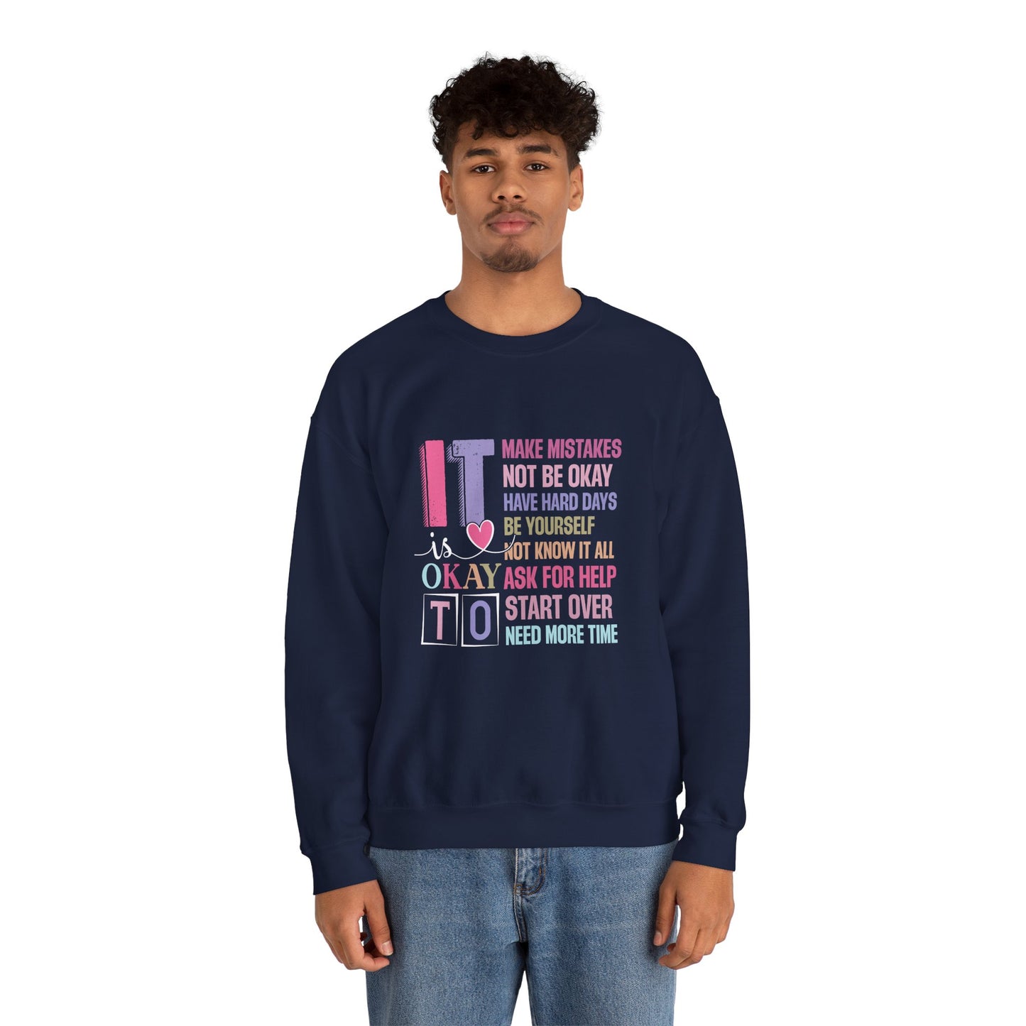 It’s Okay to Make Mistakes – Mental Health Sweatshirt for Women