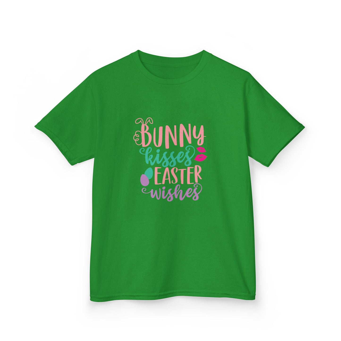 Bunny Kisses & Easter Wishes Kids Easter Shirt | Cute Easter Tee