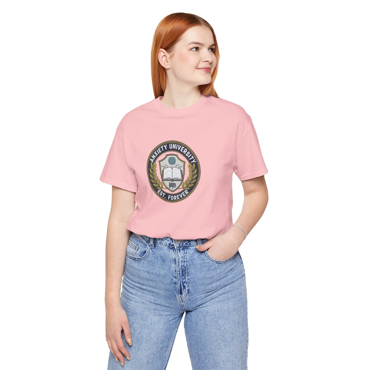 T-Shirt ANXIETY UNIVERSITY Shirt – Funny Collegiate Graphic Tee
