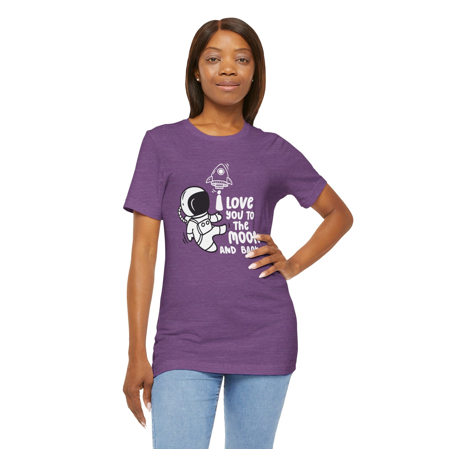 Romantic Message Tee – I Love You to the Moon and Back Shirt