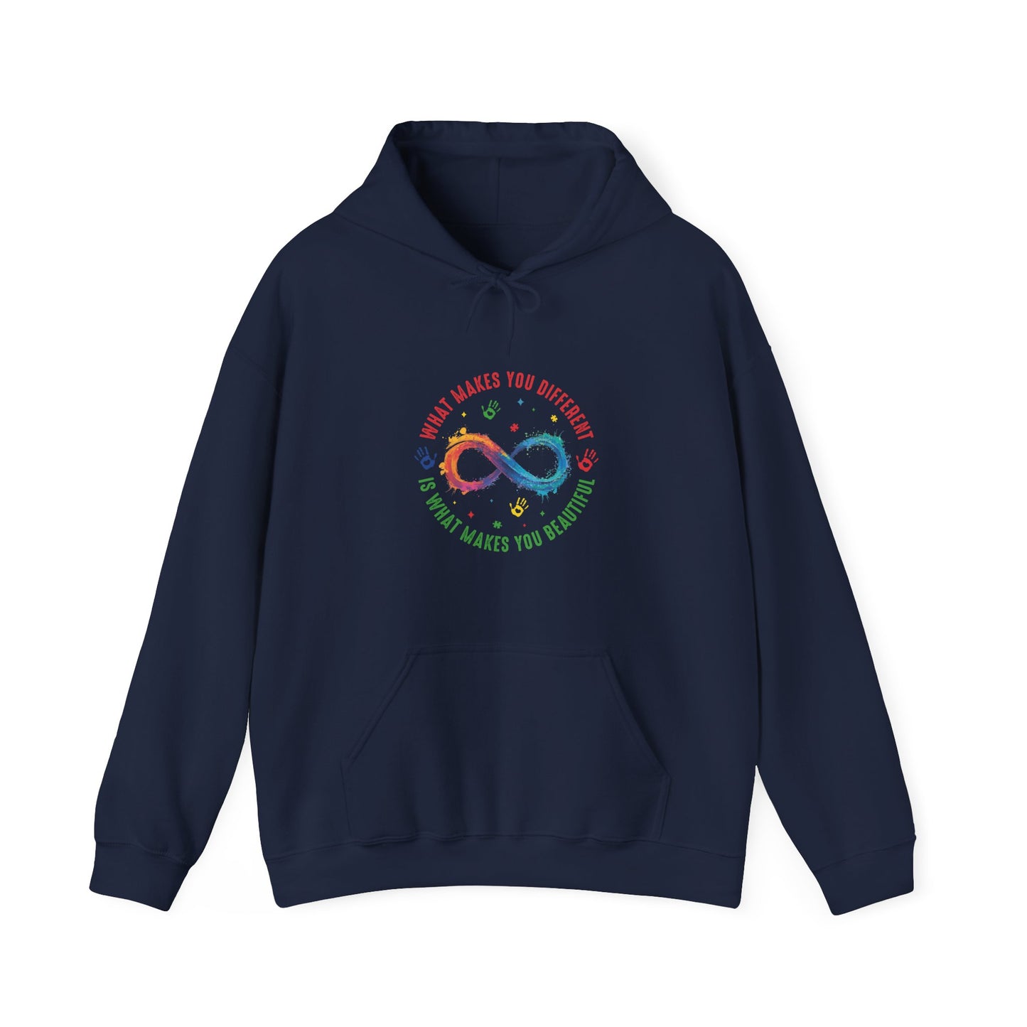 WHAT MAKES YOU DIFFERENT Hoodie – Colorful Neurodiversity Sweatshirt